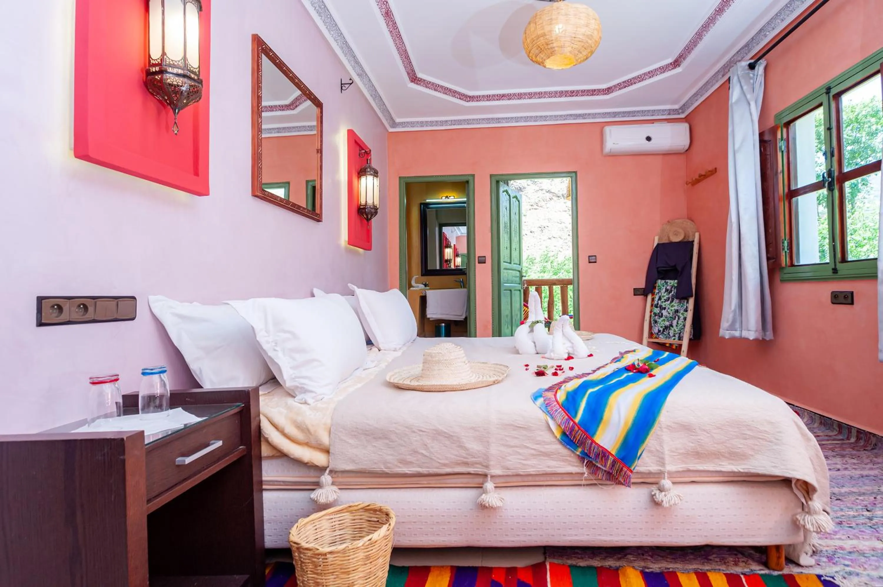 Bed in Smile House Imlil