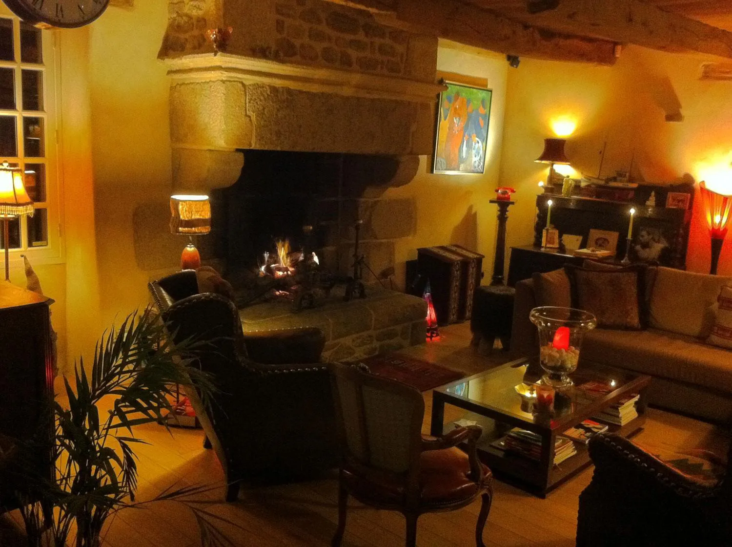 Living room in Manoir de La Rogerais & SPA