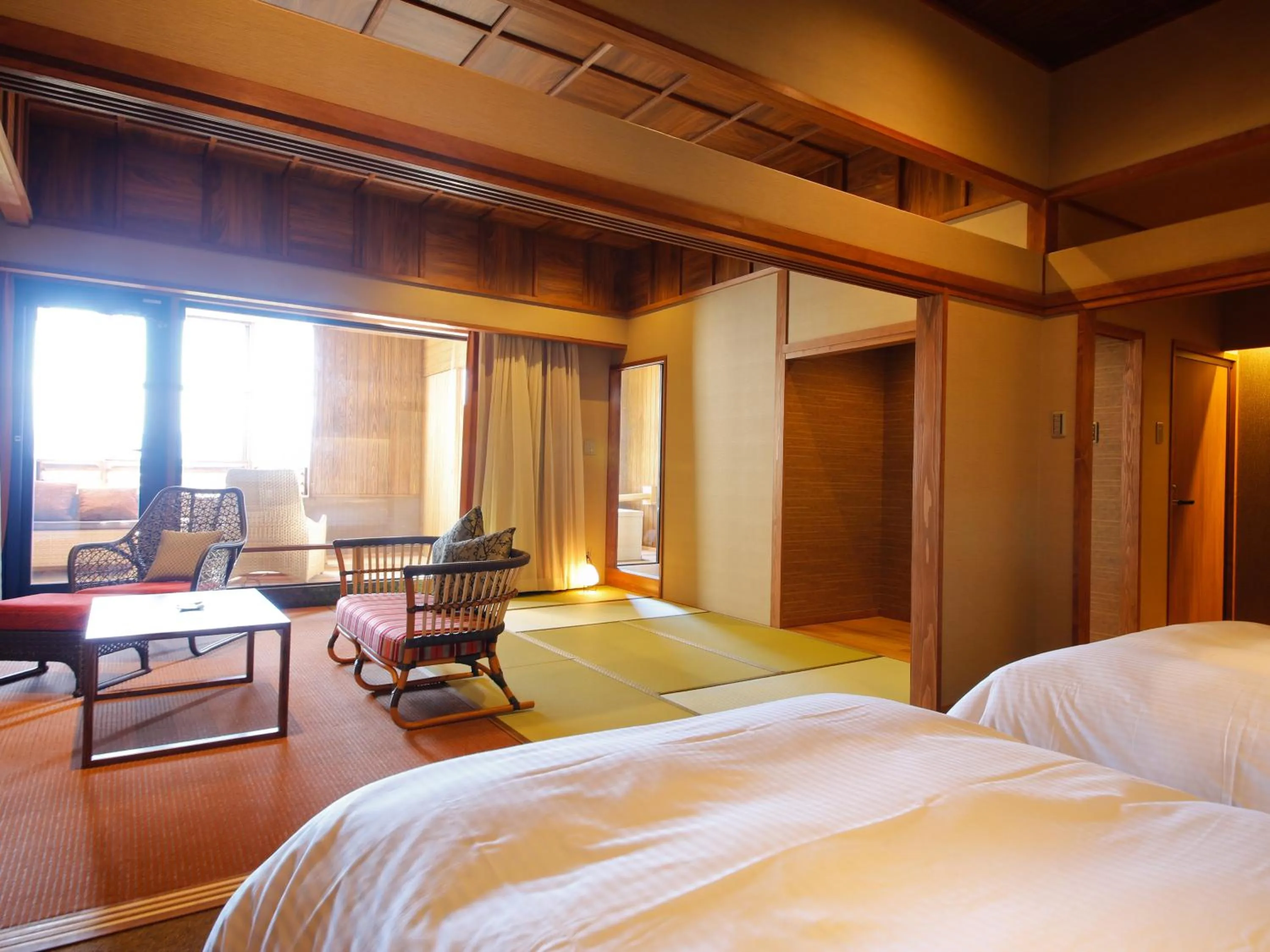 Photo of the whole room, Bed in Awaji Hamarikyu