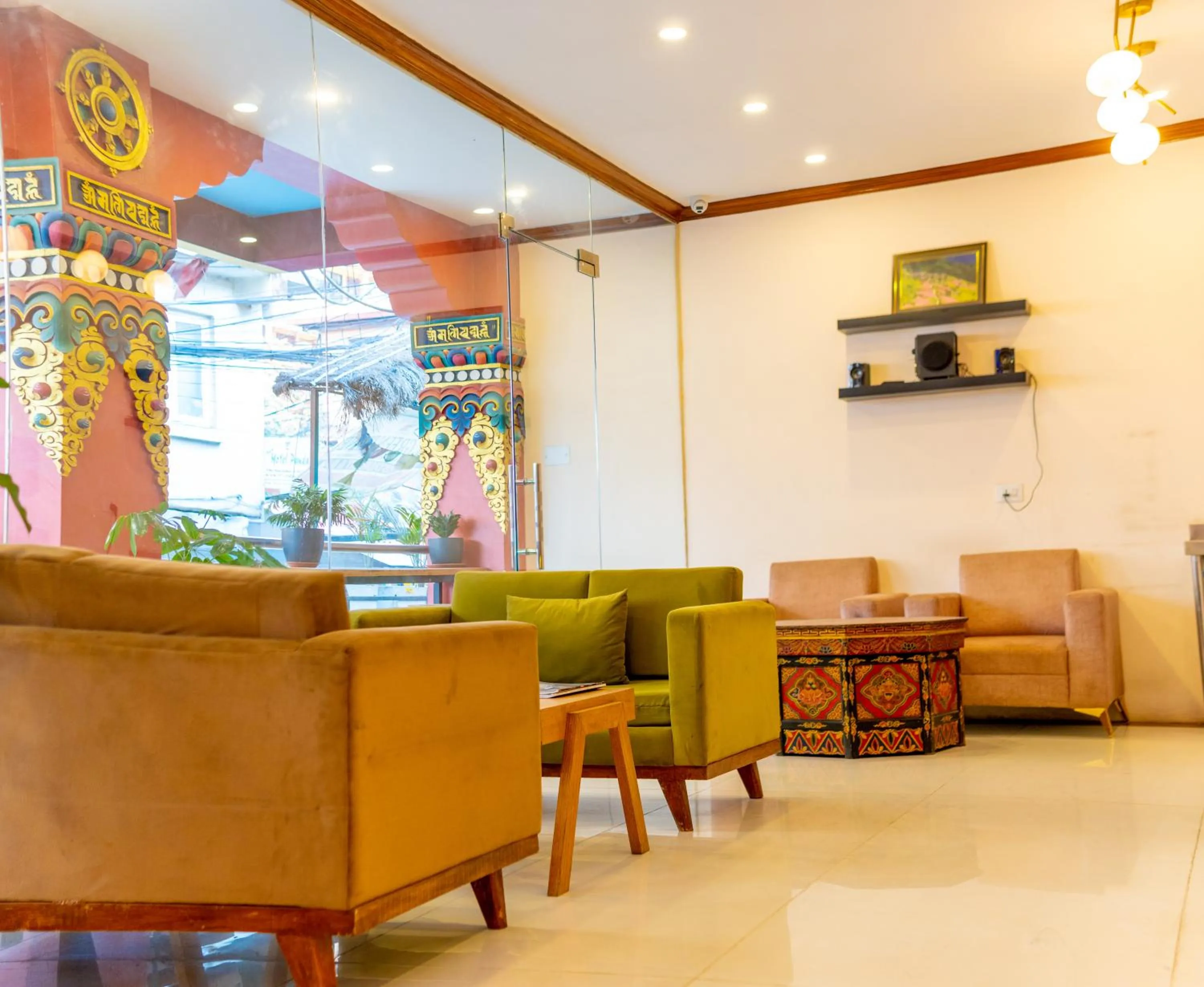 Lobby or reception in Hotel Yakroo Manang