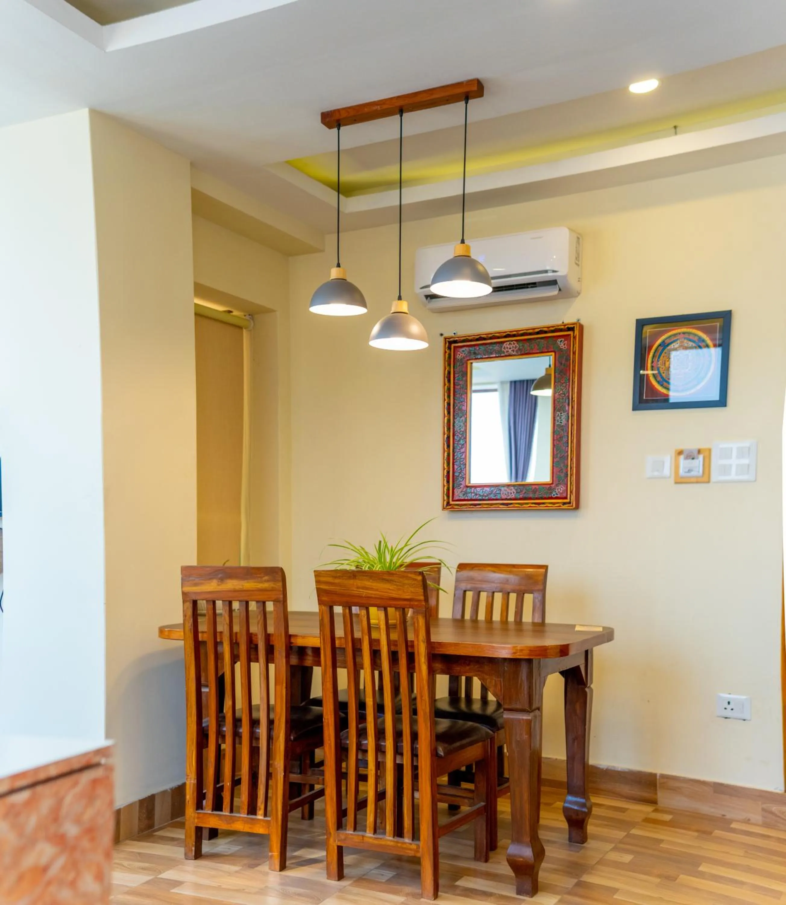 Dining area in Hotel Yakroo Manang