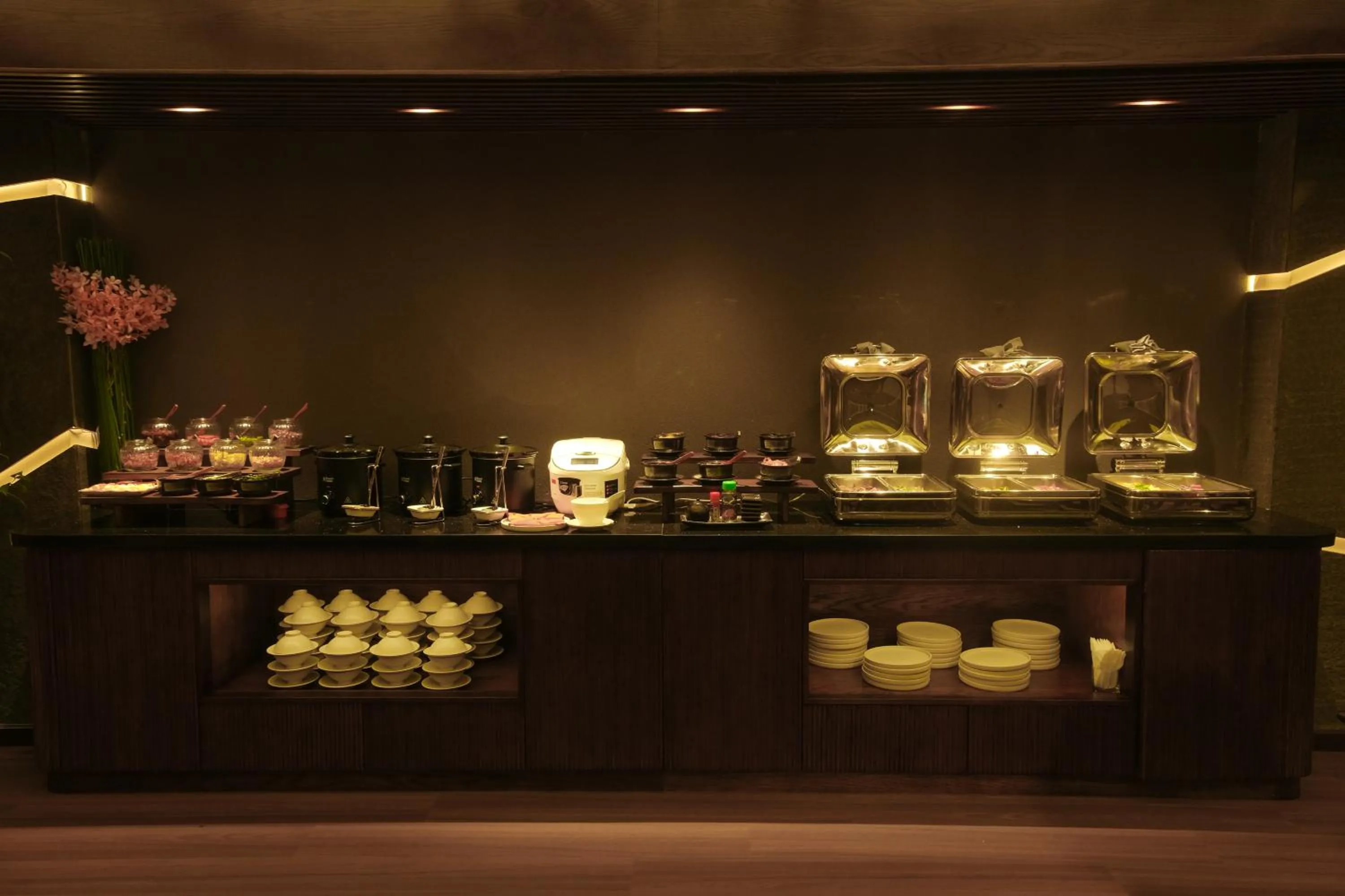 Buffet breakfast in Silverland Sakyo Hotel