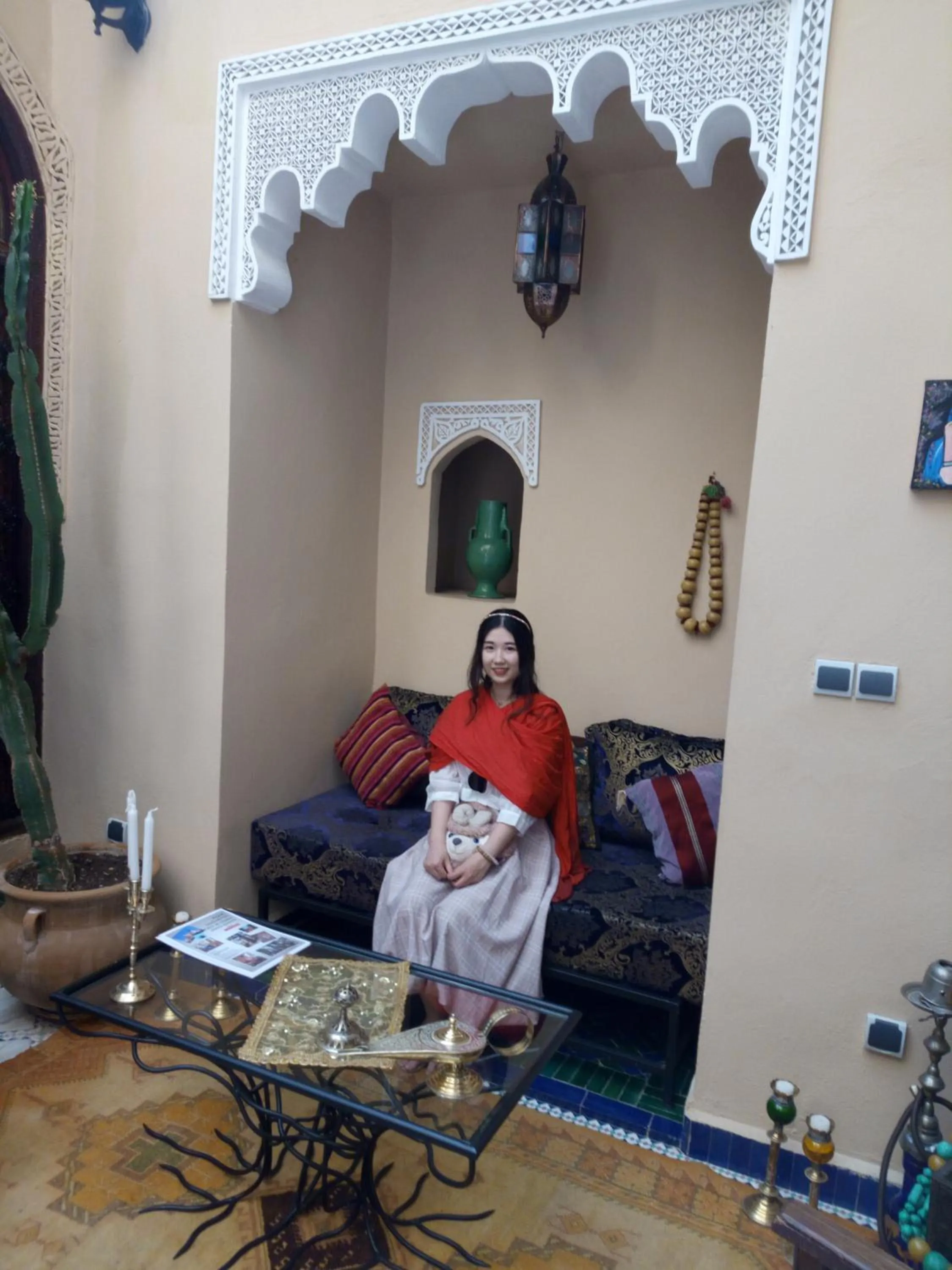 Lobby or reception in Riad Letchina