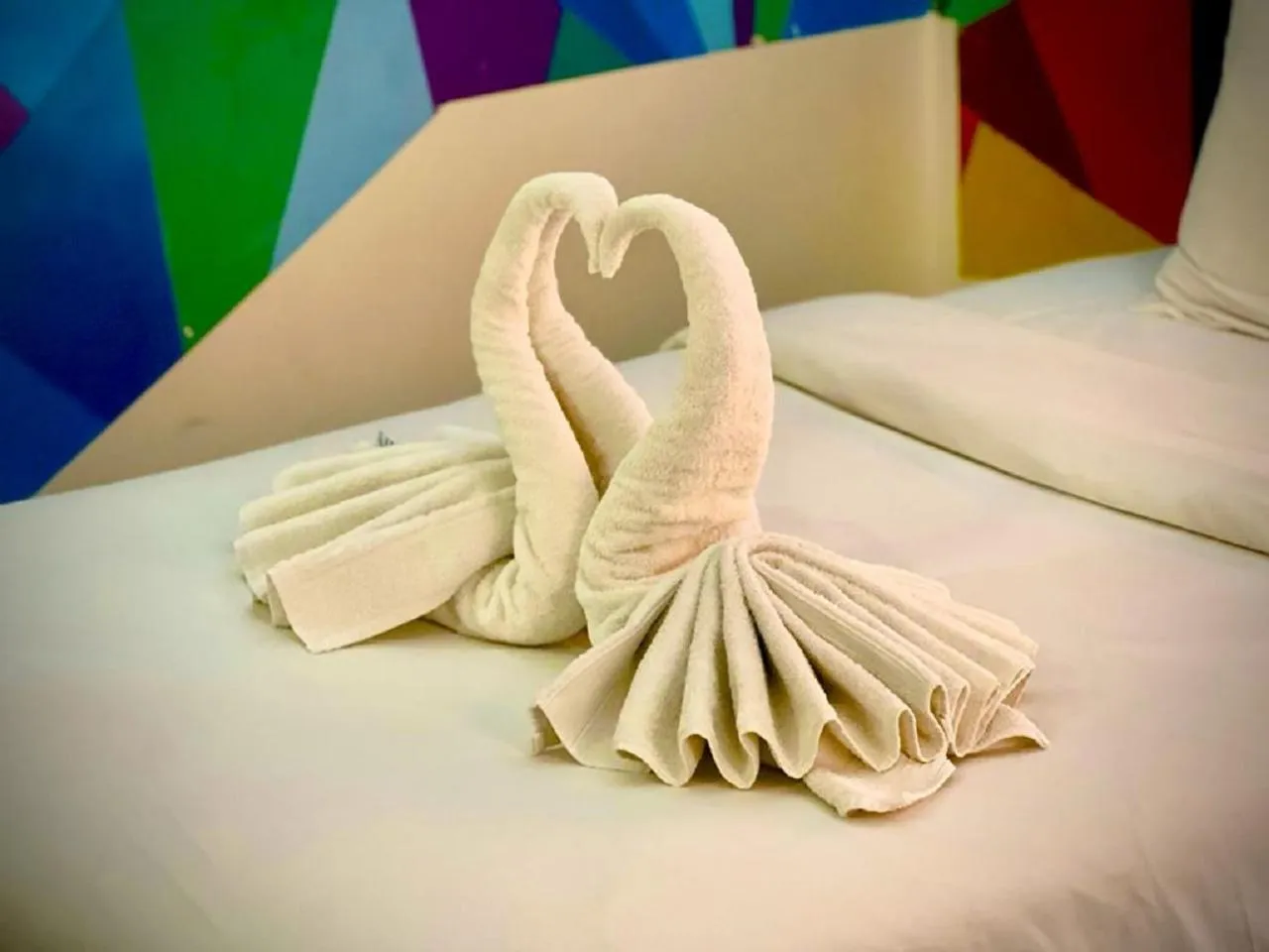 towels, Bed in Art Hotel Downtown