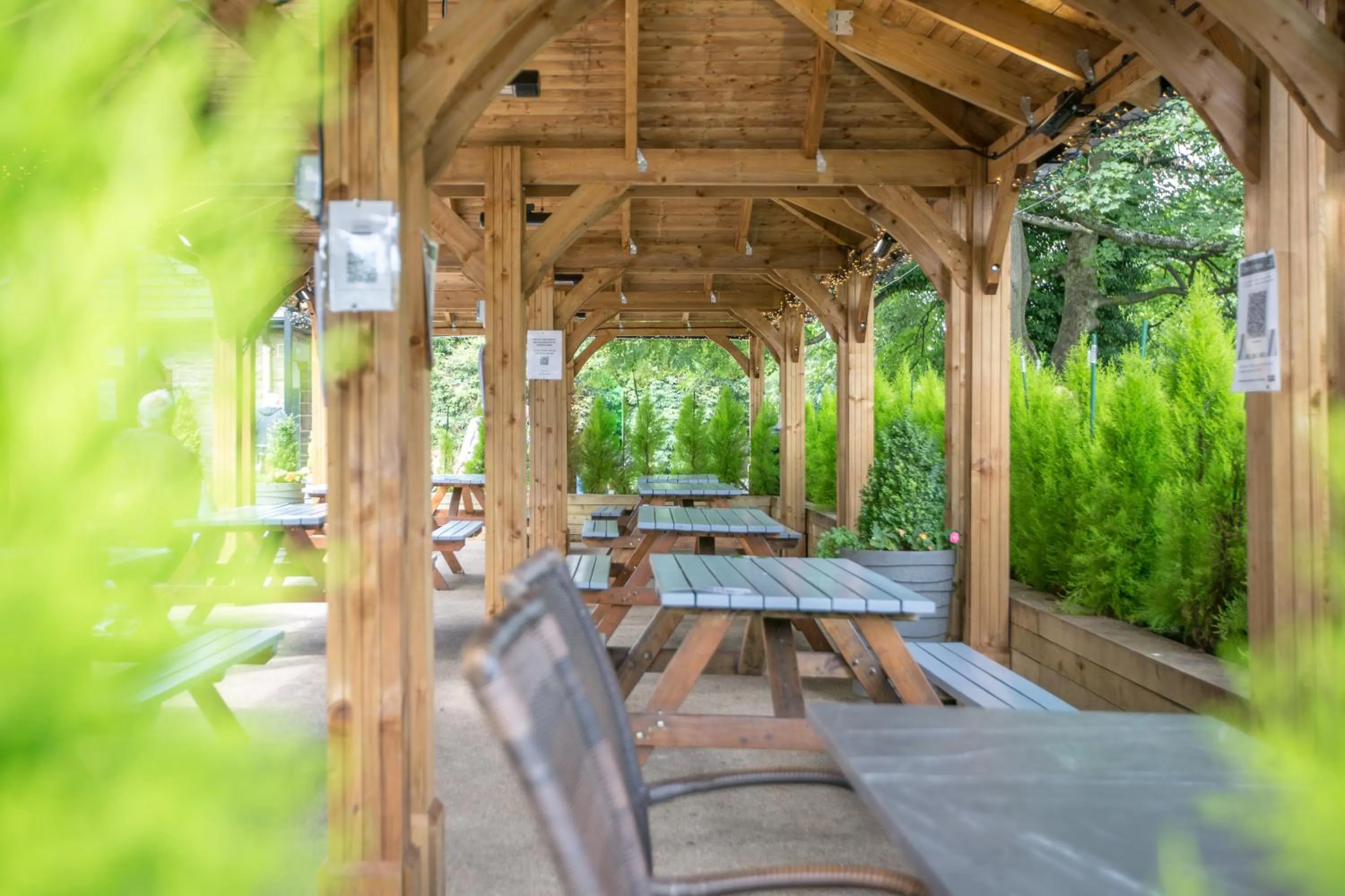 Garden view in Ilkley Riverside Hotel
