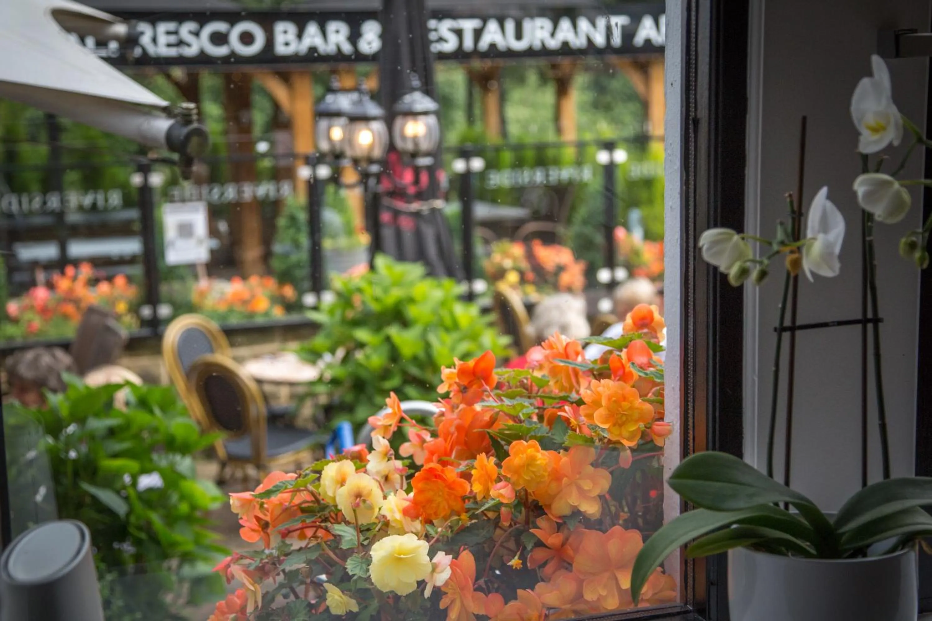 Garden in Ilkley Riverside Hotel
