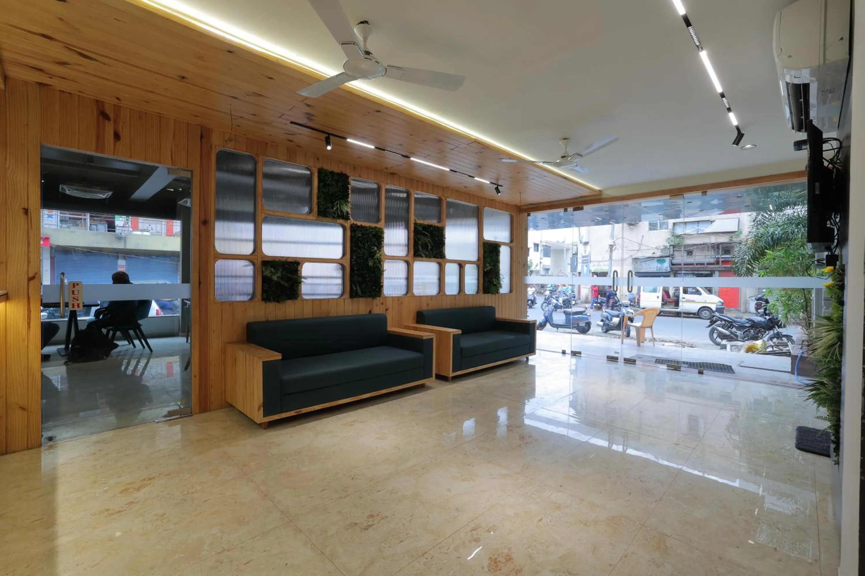 Seating area in Hotel Shayan Inn