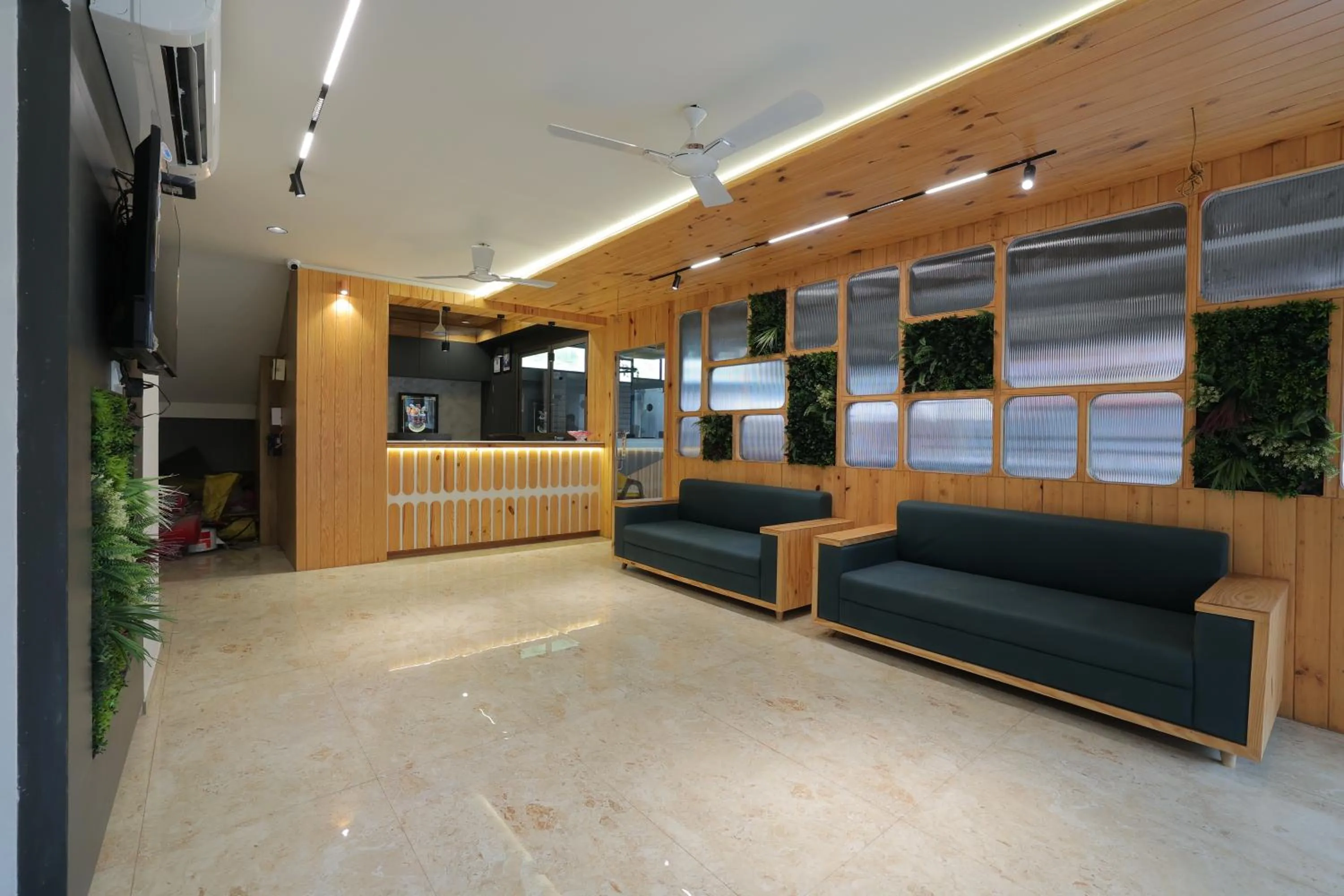 Seating area in Hotel Shayan Inn