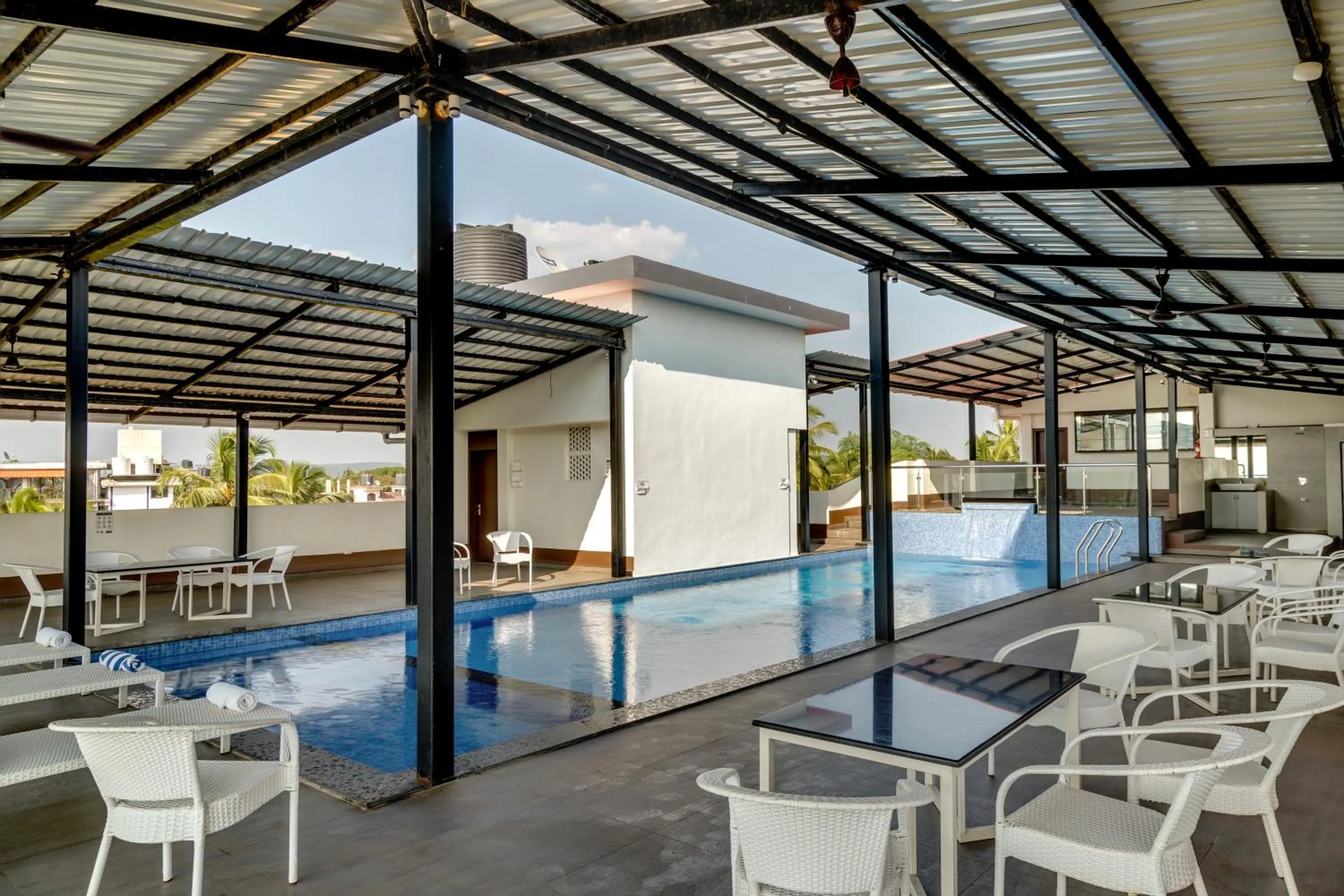 Pool view in La baga Beach Hotel
