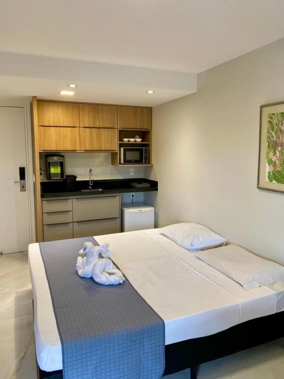 Bed in Jatiuca Suítes Resort FLAT