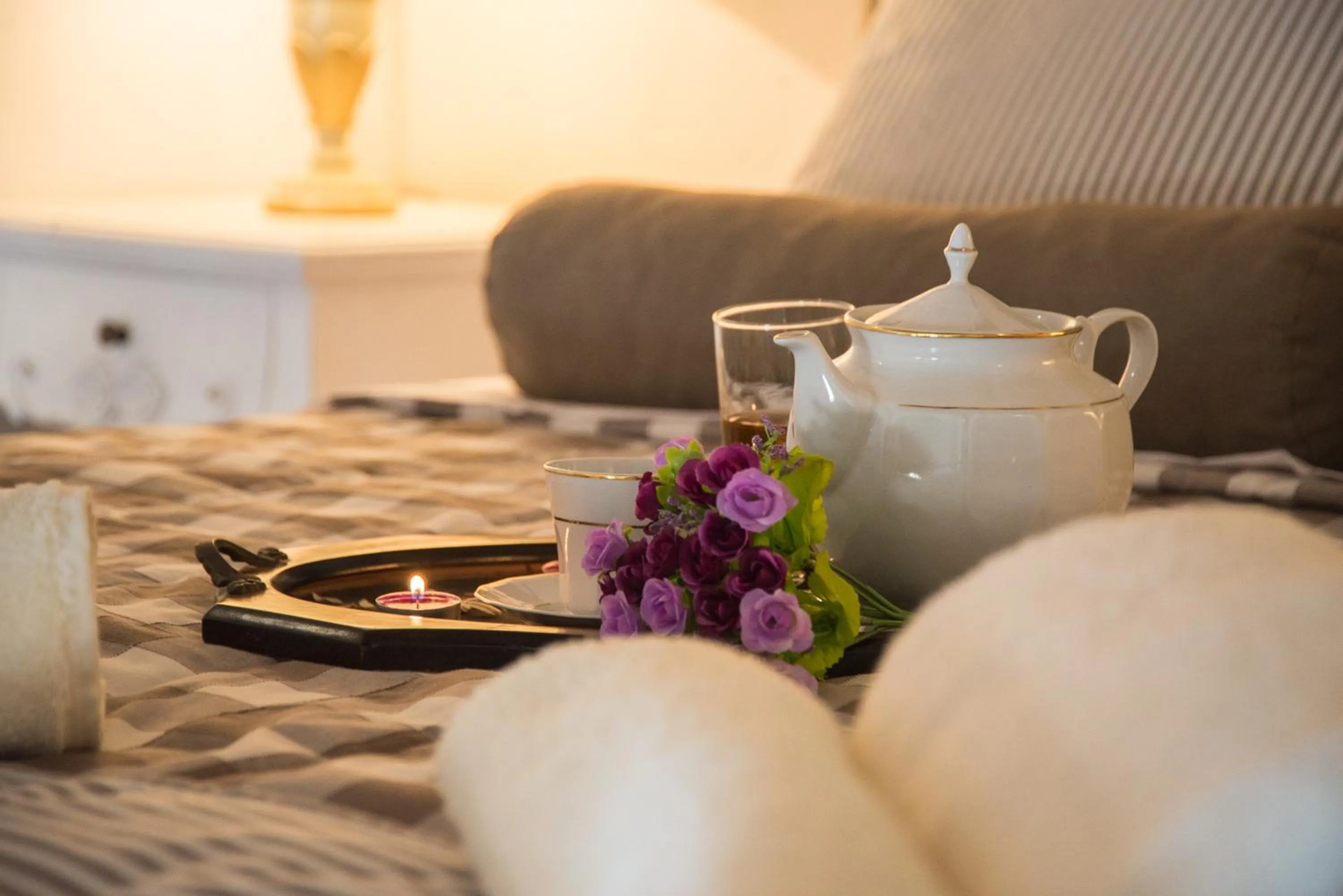 Bed in Porto Enetiko Suites