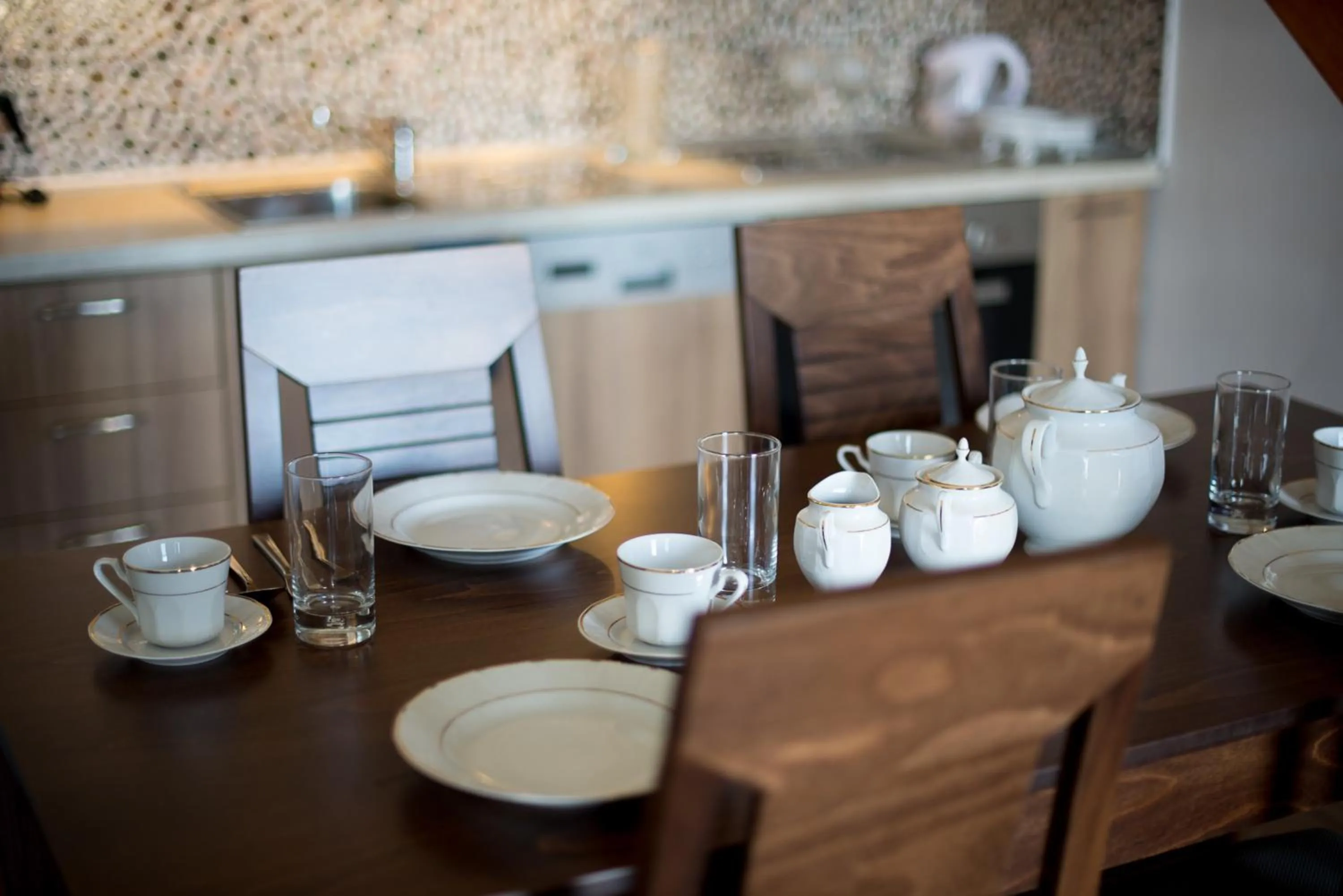 Kitchen or kitchenette in Porto Enetiko Suites