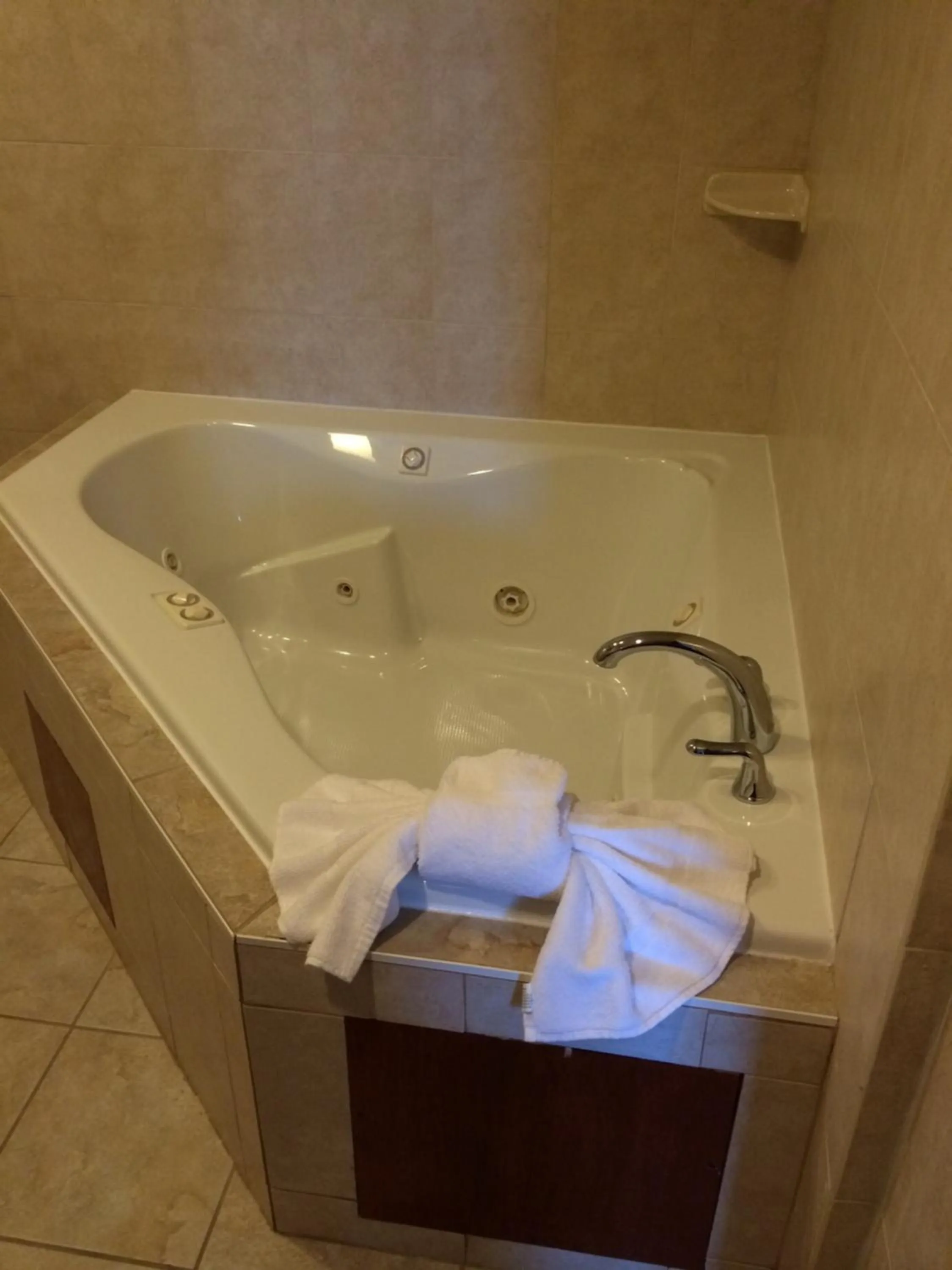 Shower in Pacer Inn & Suites Motel