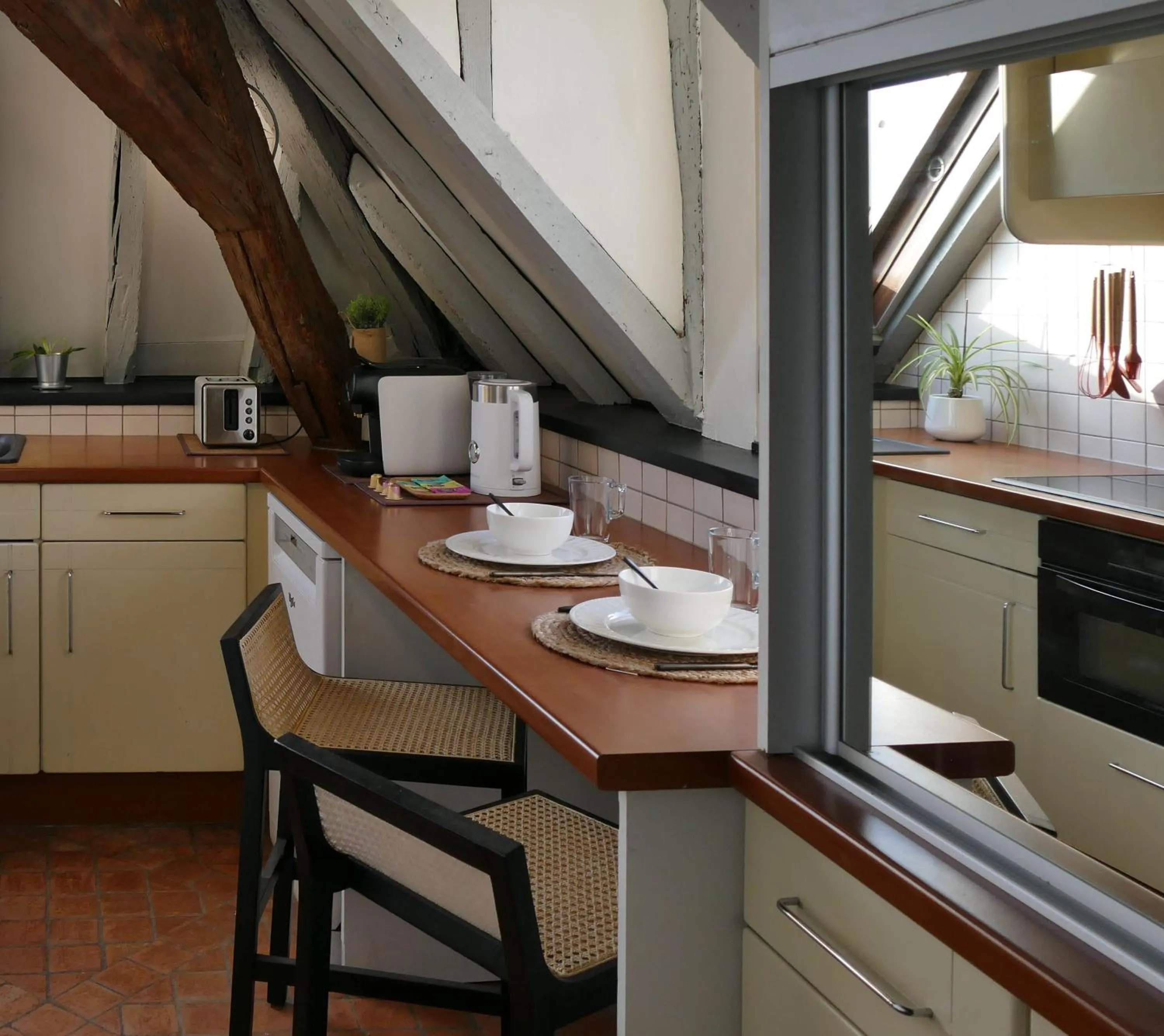 Kitchen or kitchenette in Suite Toussaint - Calme & Authentique