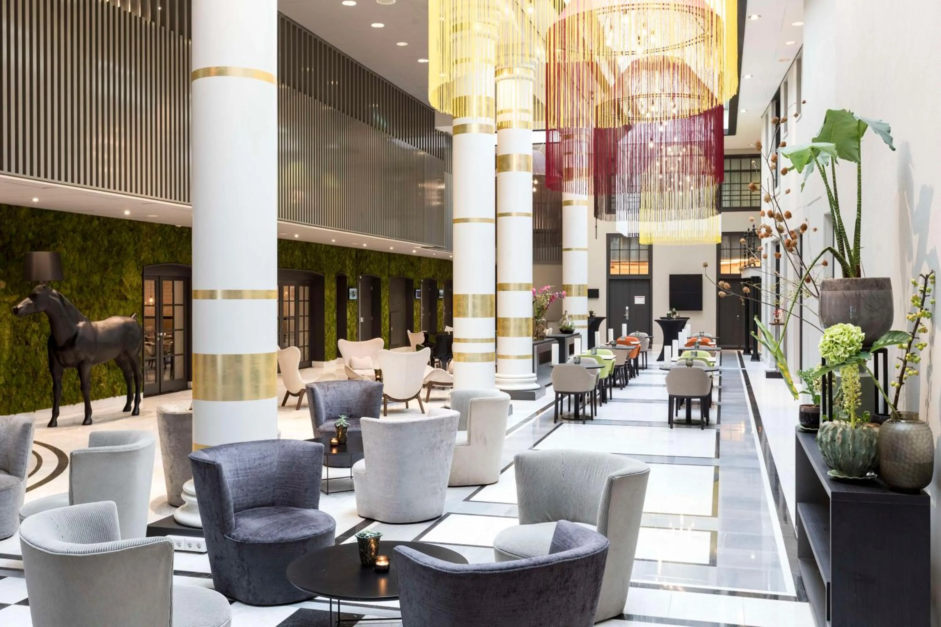 Lobby or reception in NH Collection Amsterdam Barbizon Palace