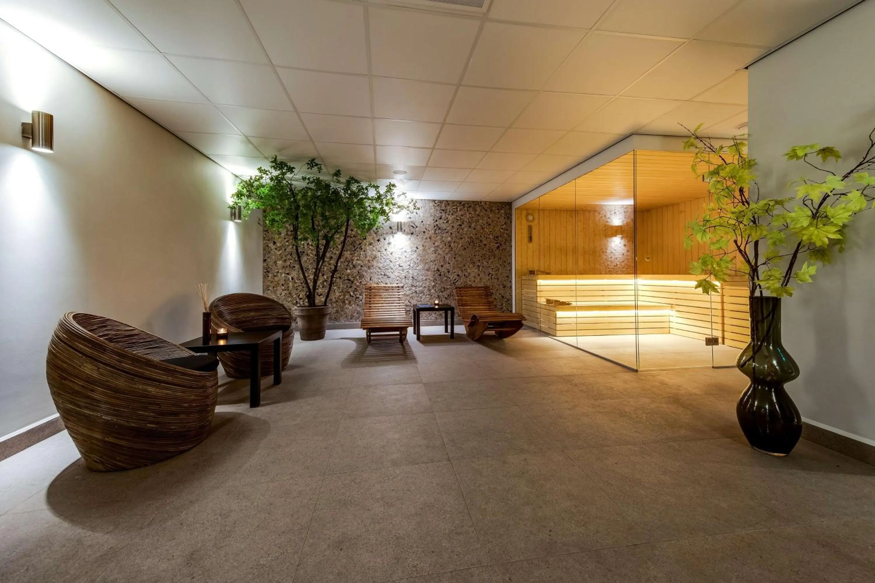 Steam room in NH Collection Amsterdam Barbizon Palace