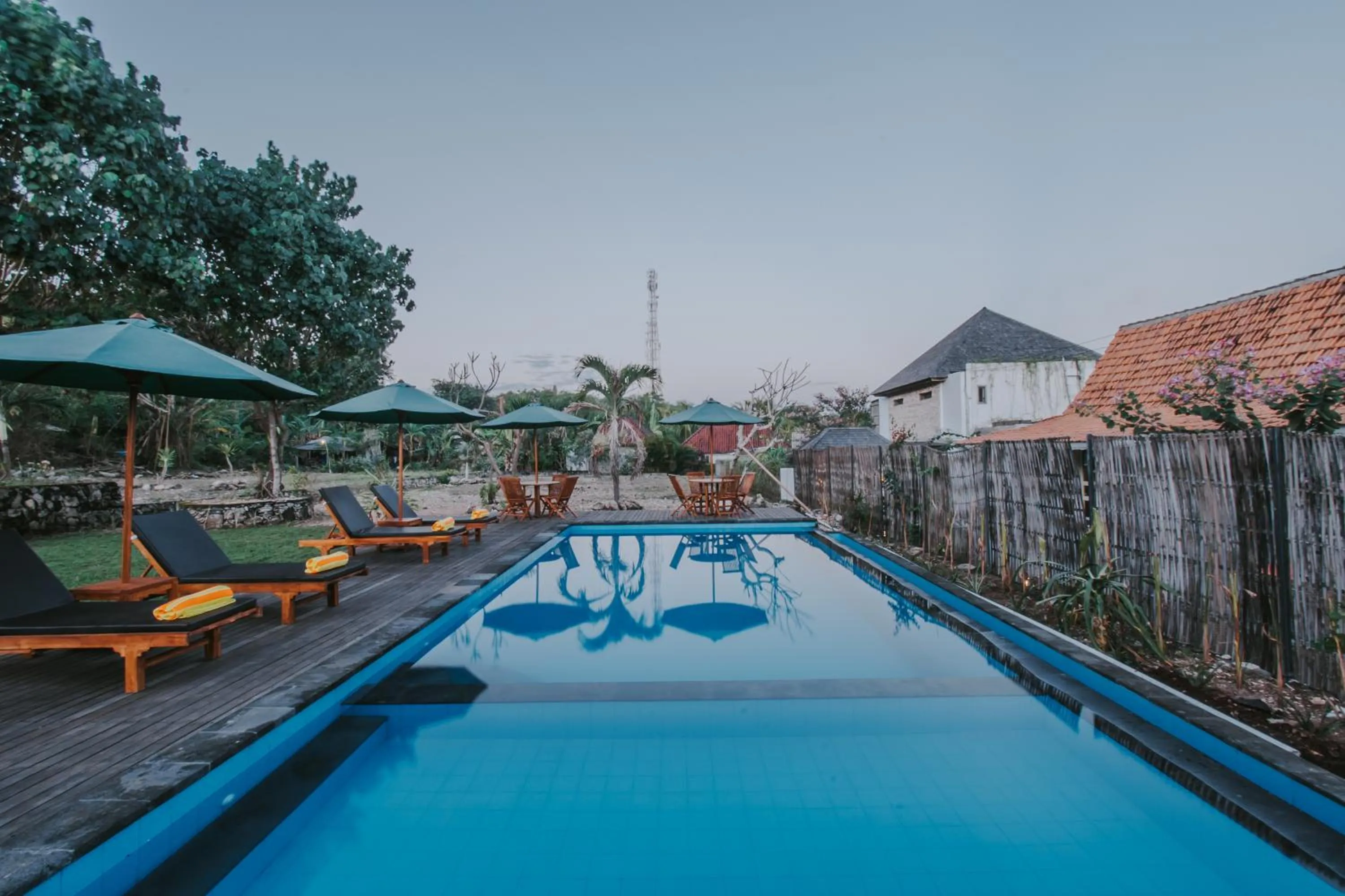 Swimming pool in Paluh Beach Huts