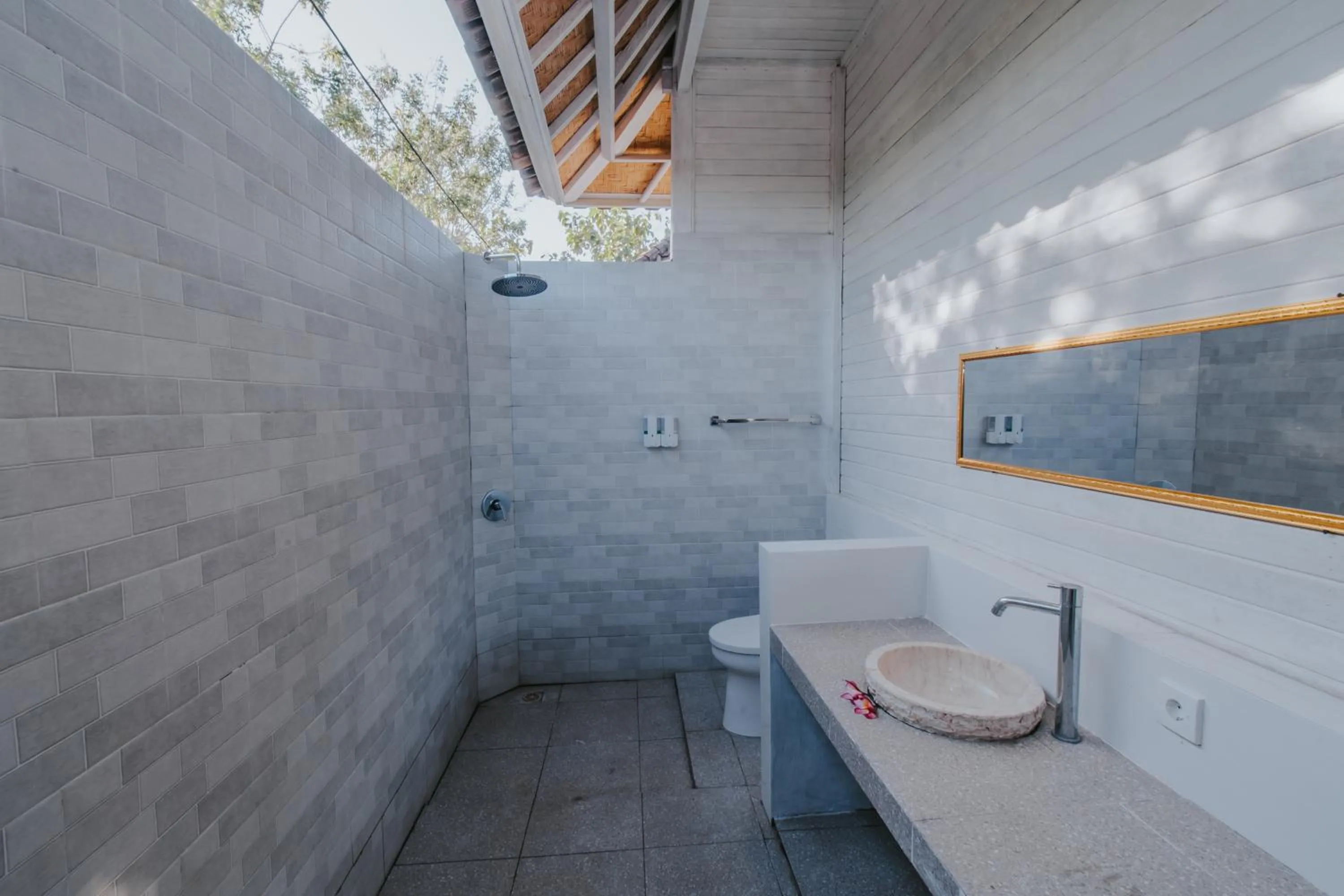 Shower in Paluh Beach Huts