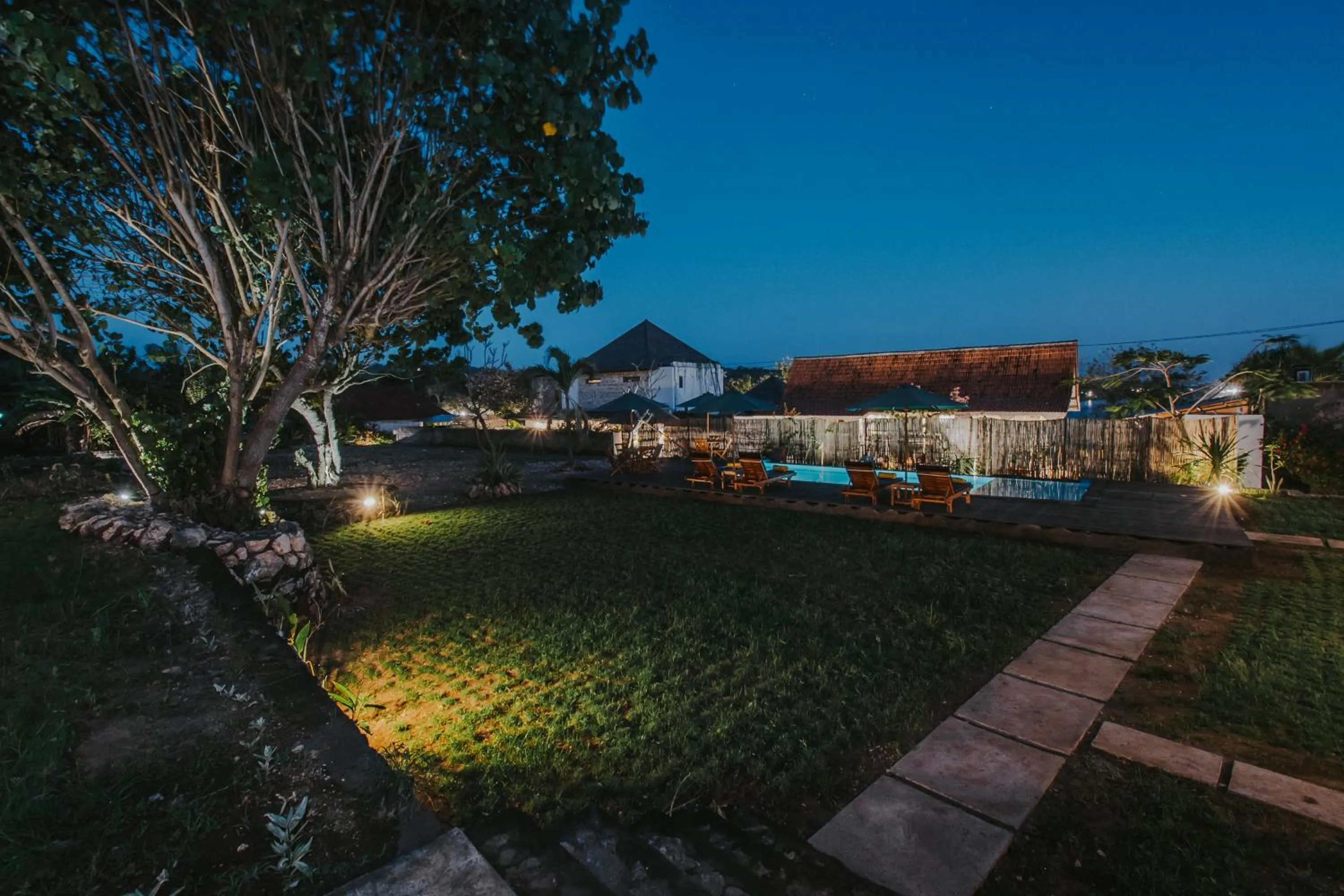 Garden view in Paluh Beach Huts