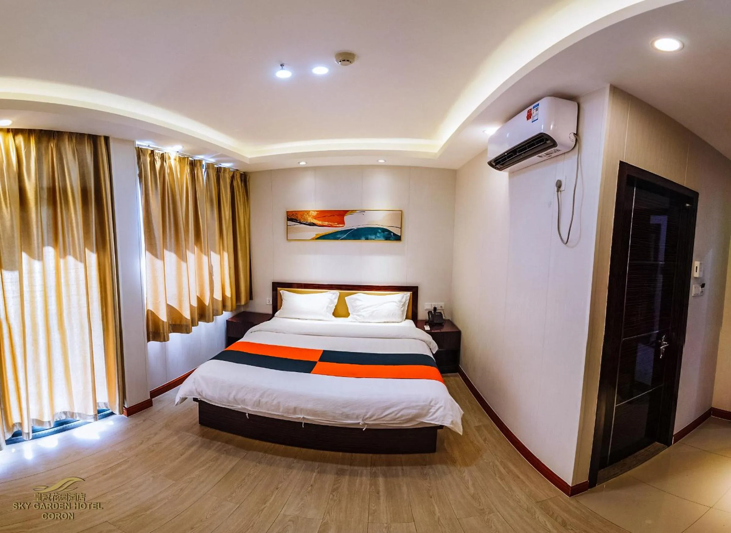 Bed in Sky Garden Hotel