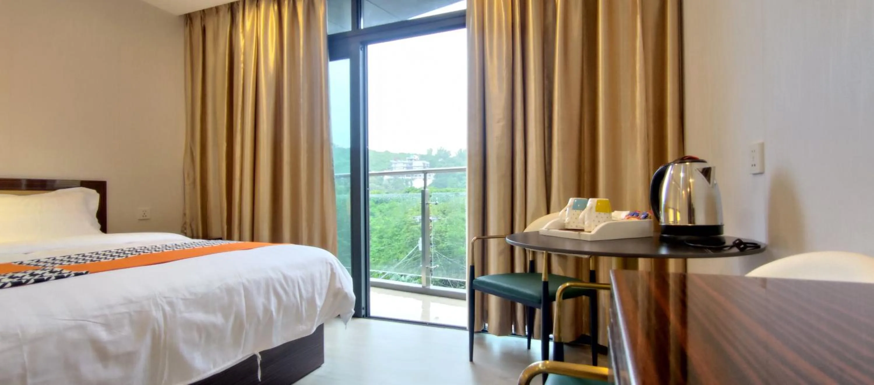 Bed in Sky Garden Hotel