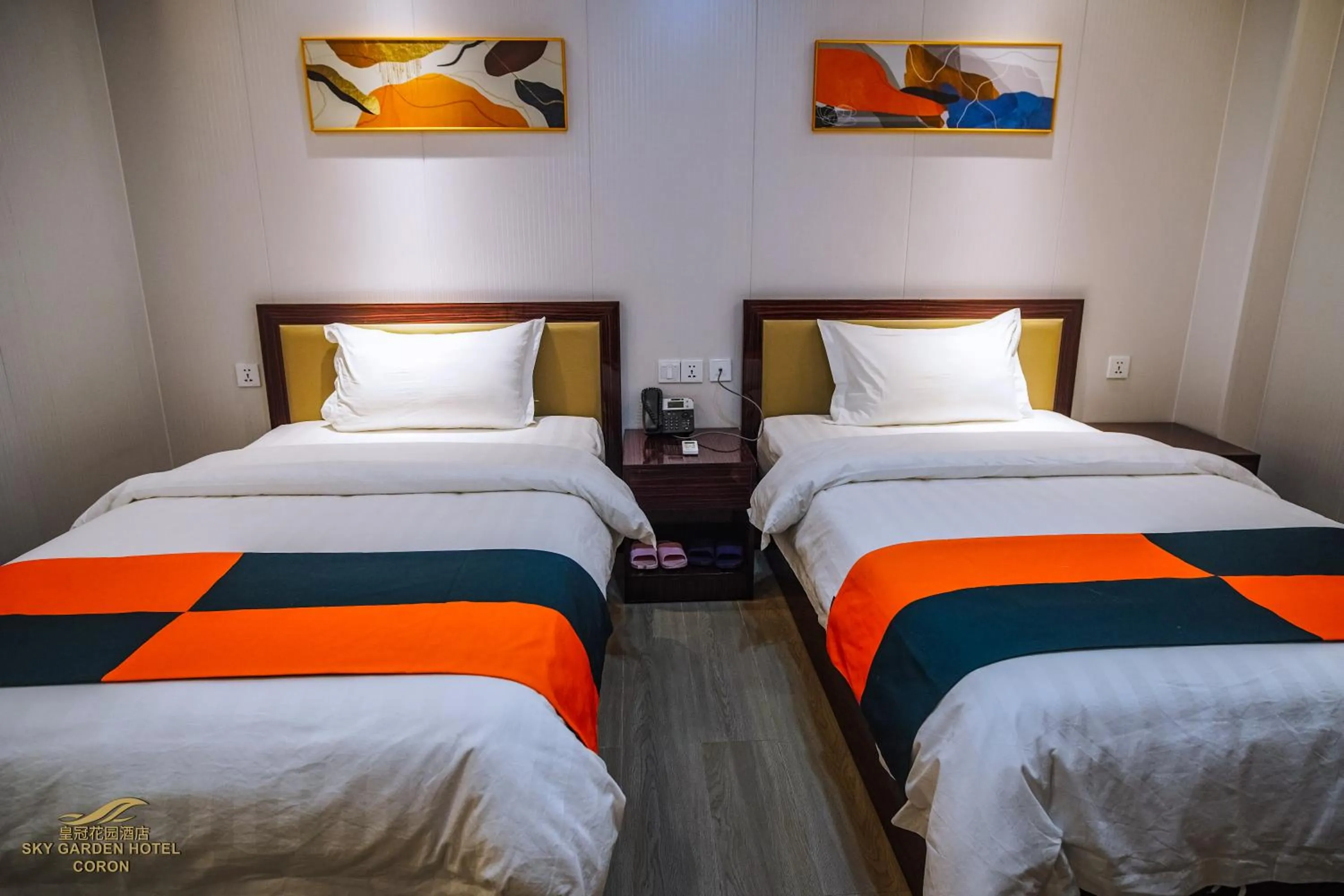 Bed in Sky Garden Hotel