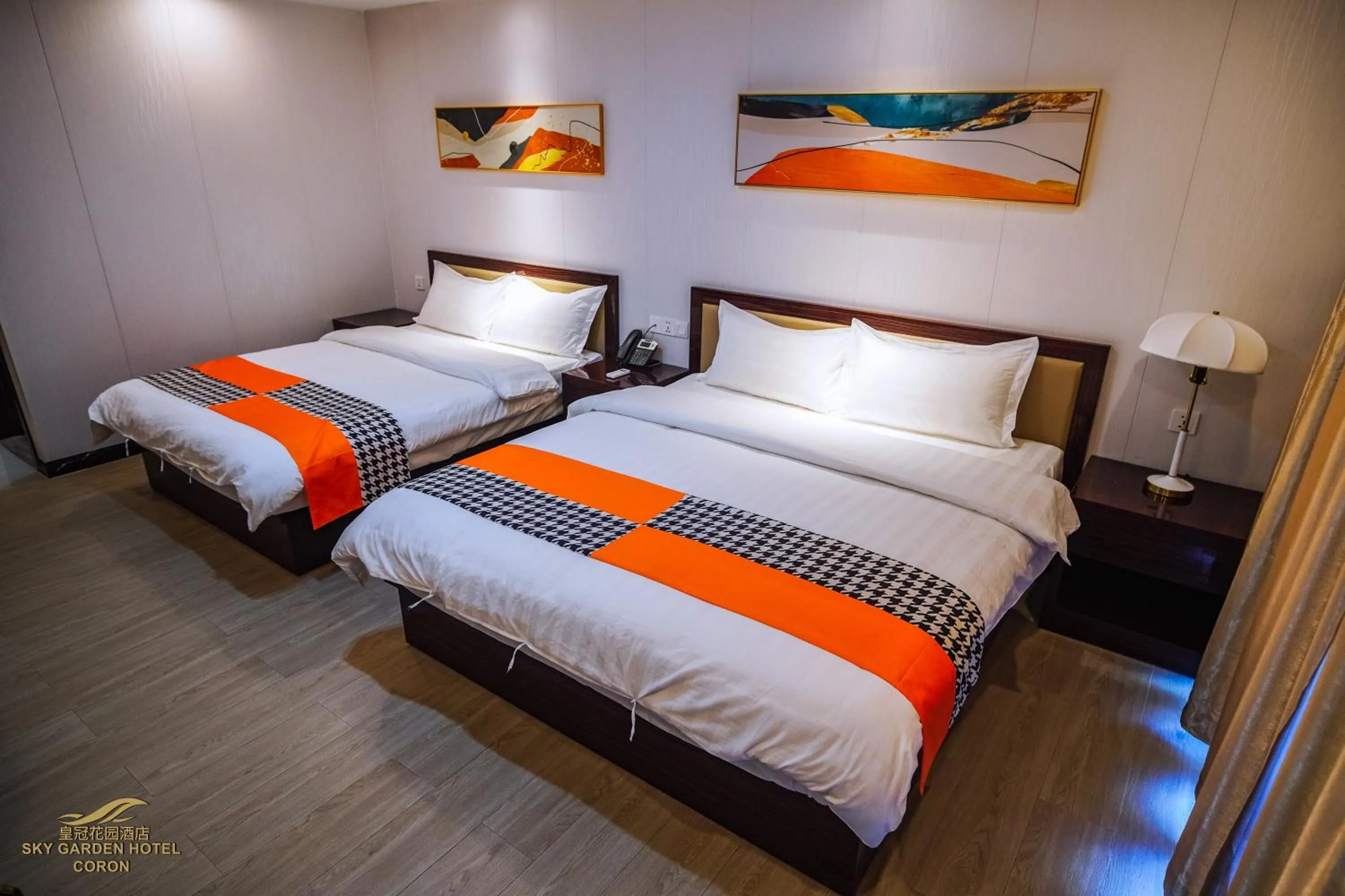 Bed in Sky Garden Hotel