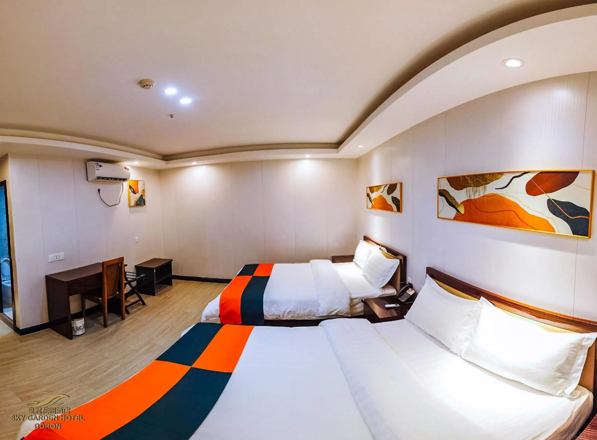 Bed in Sky Garden Hotel