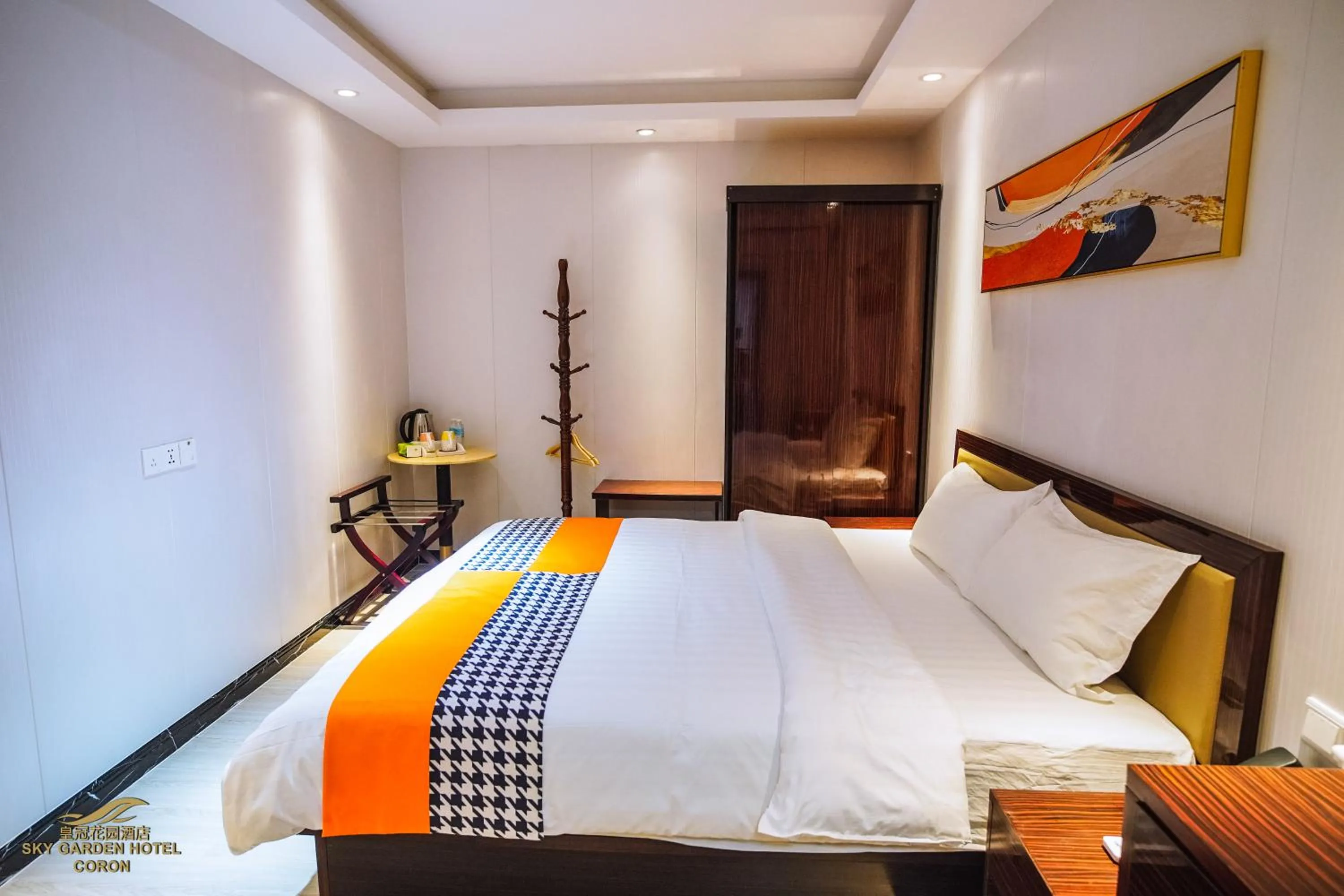 Bed in Sky Garden Hotel