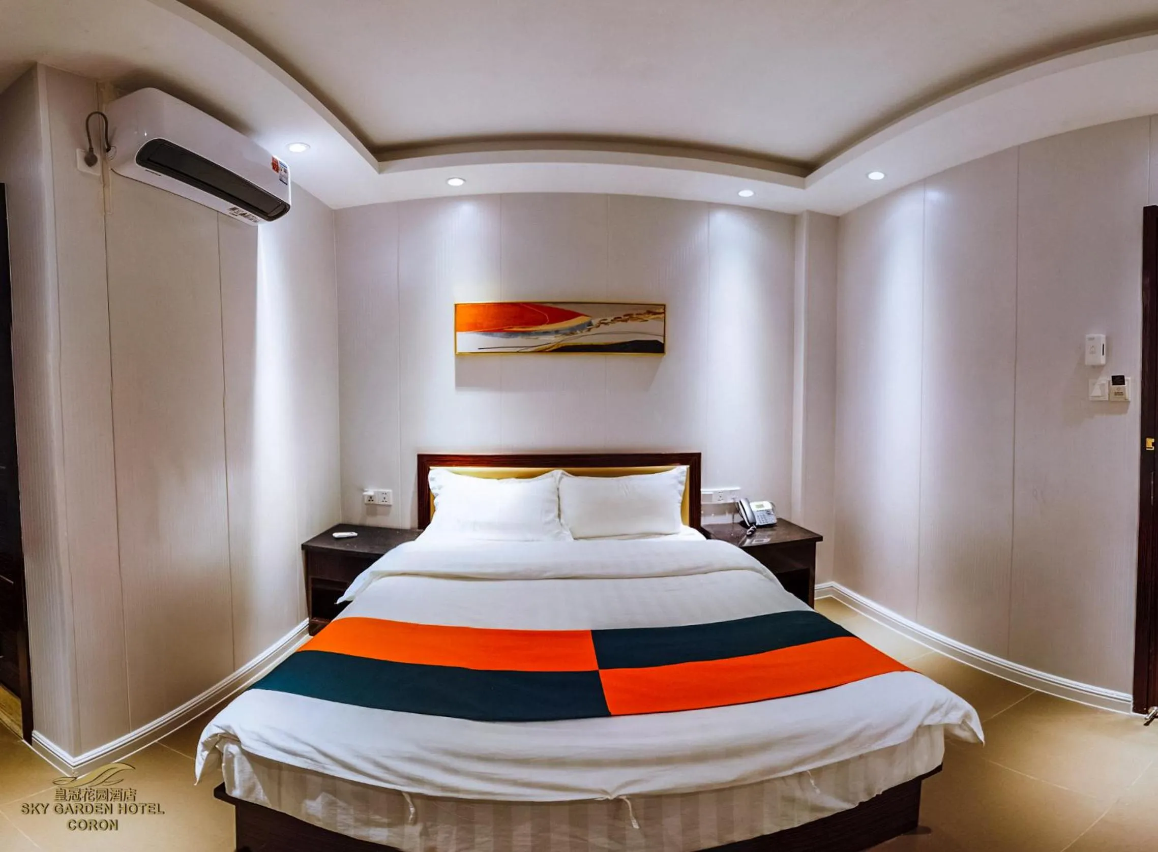 Bed in Sky Garden Hotel