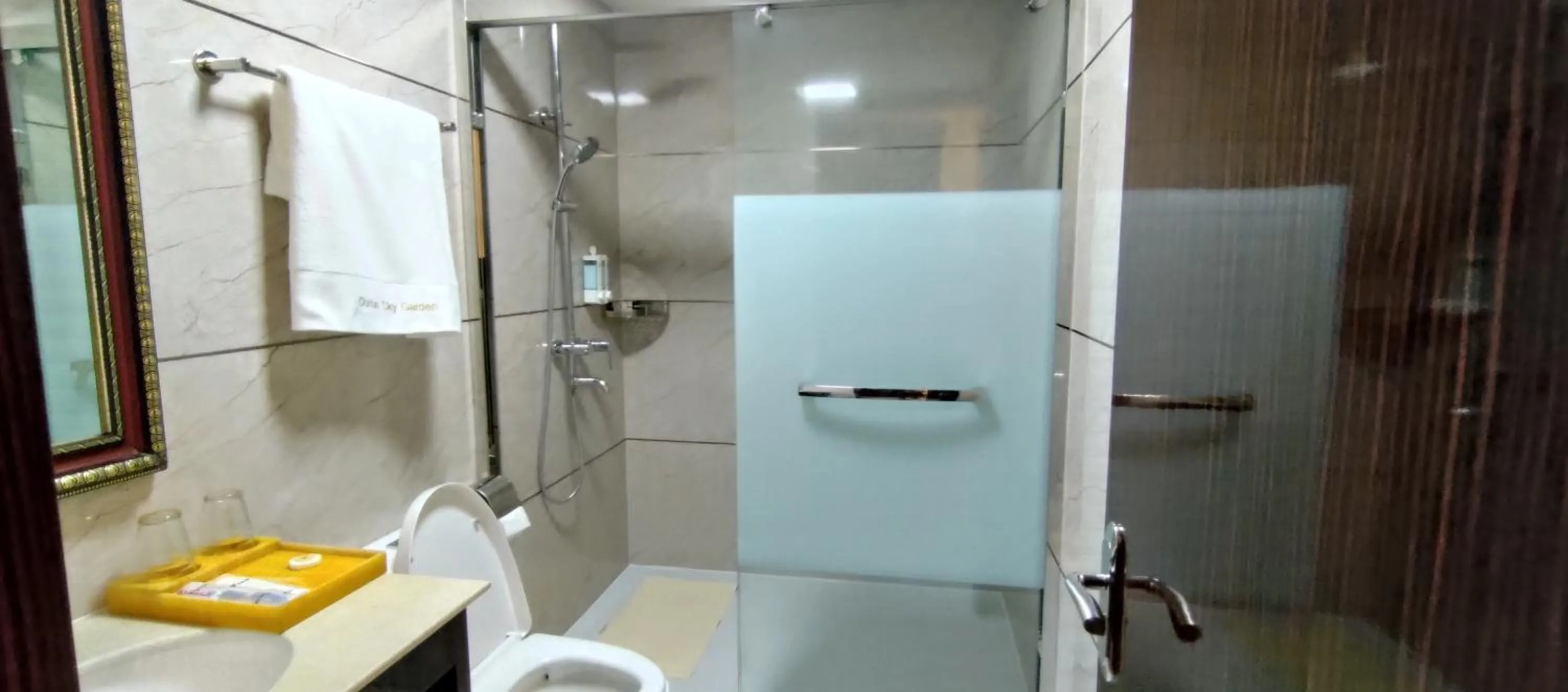 Shower in Sky Garden Hotel