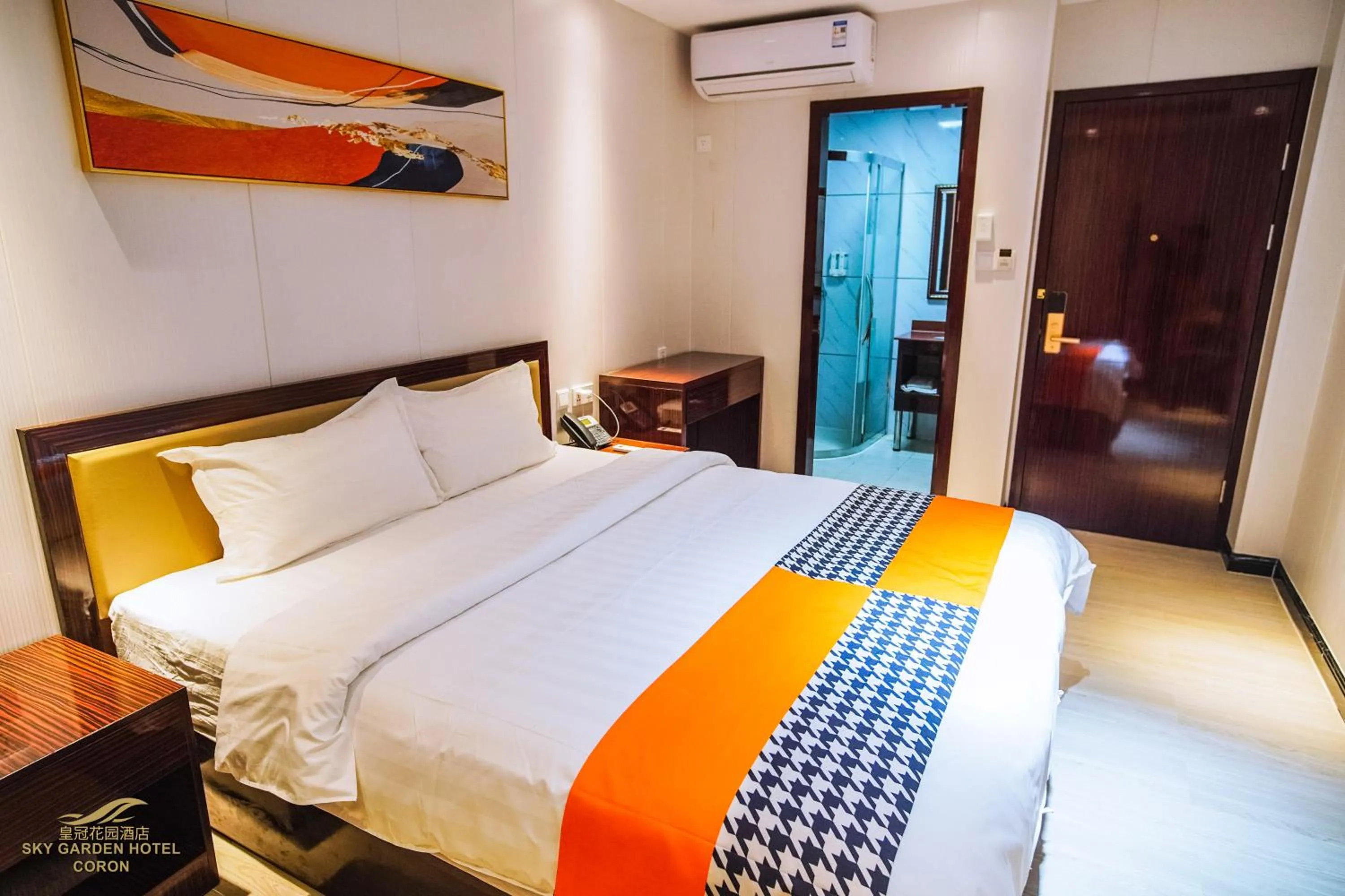 Bed in Sky Garden Hotel