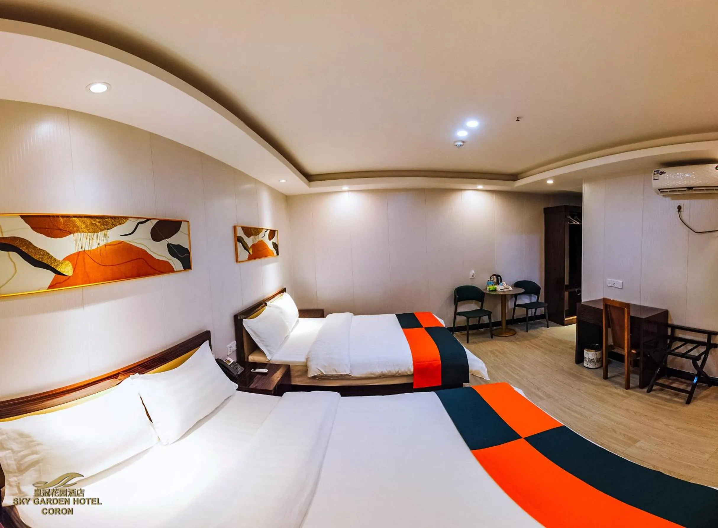 Bed in Sky Garden Hotel