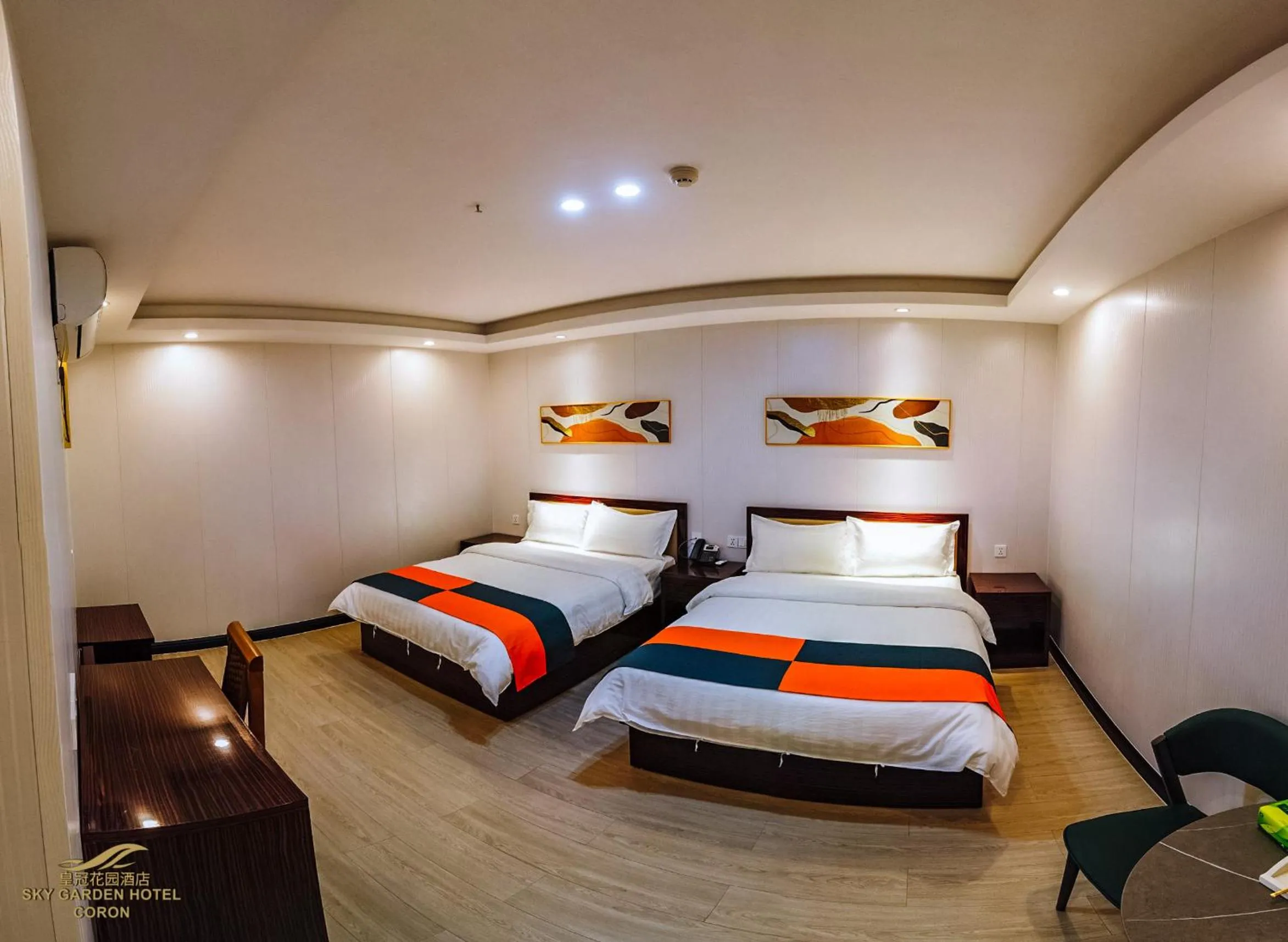 Bed in Sky Garden Hotel