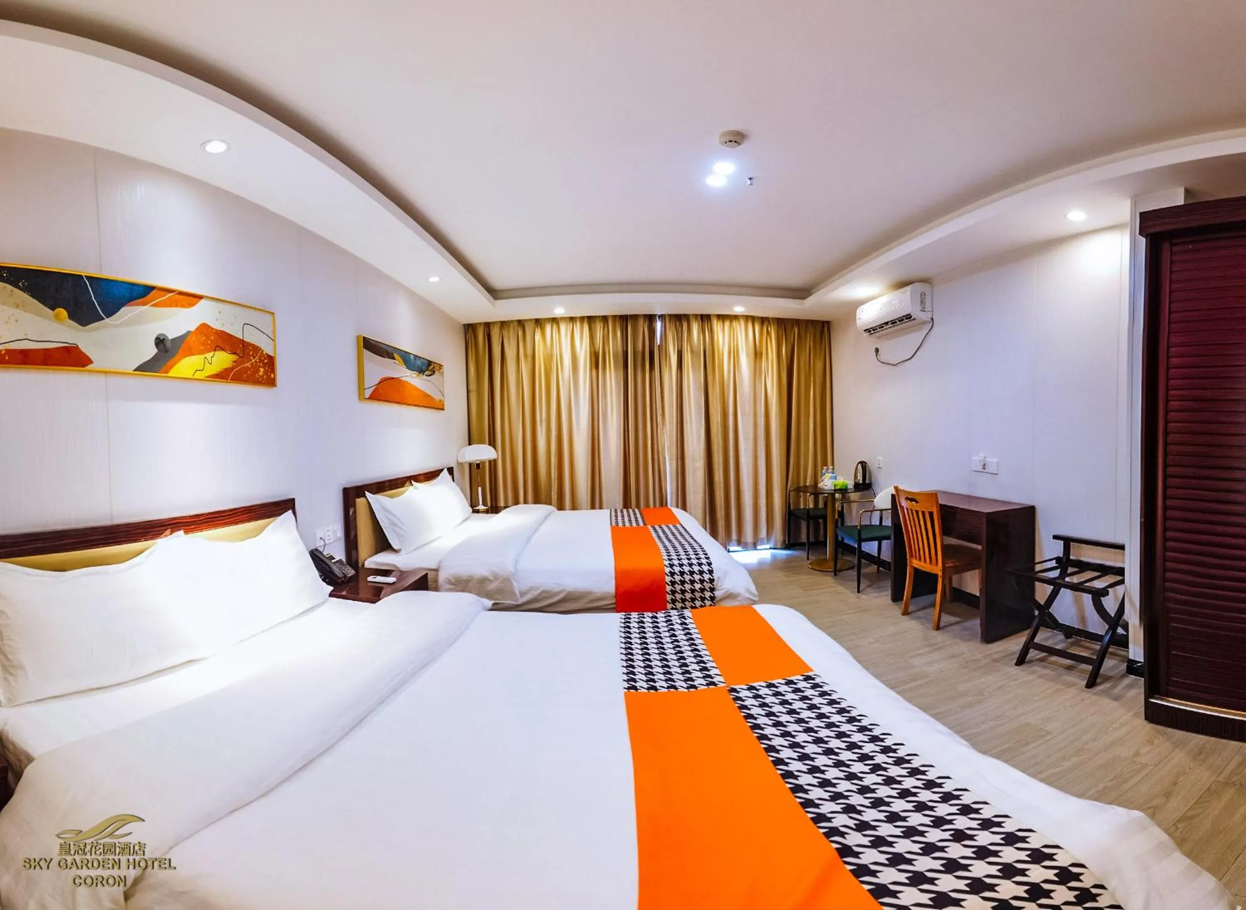 Bed in Sky Garden Hotel