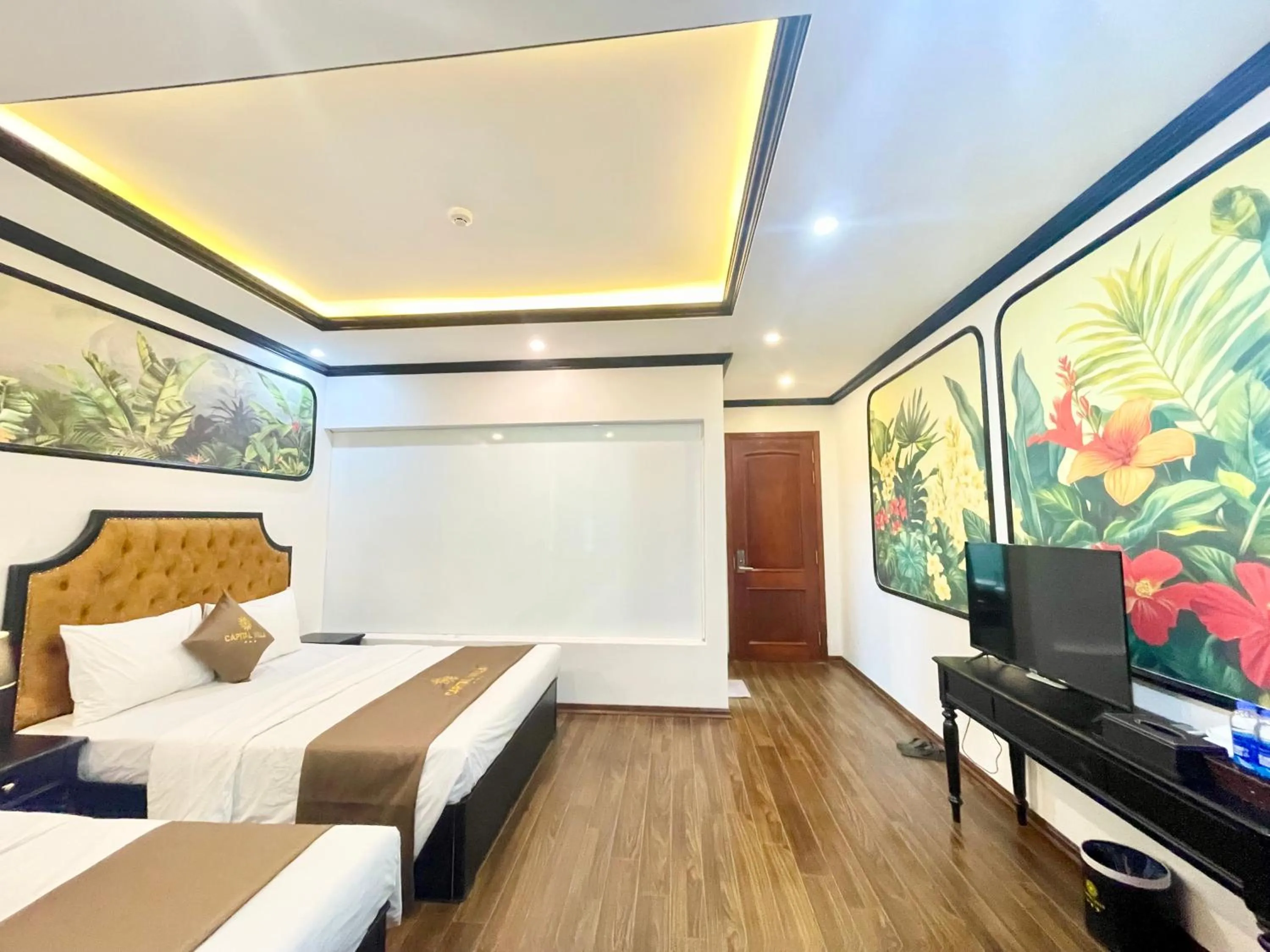 Bed in Capital CauGiay Hotel