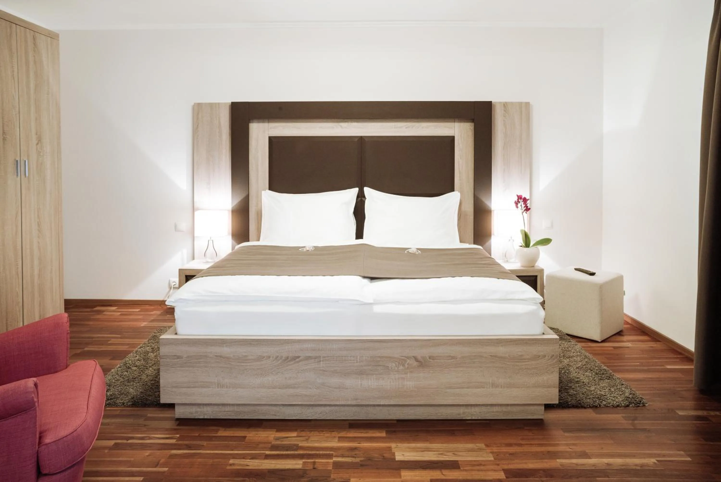 Photo of the whole room, Bed in Die Haslachmühle