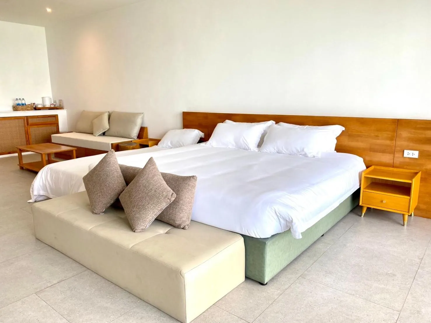 Bed in X-Sea Khanom Harbor Bay Resort