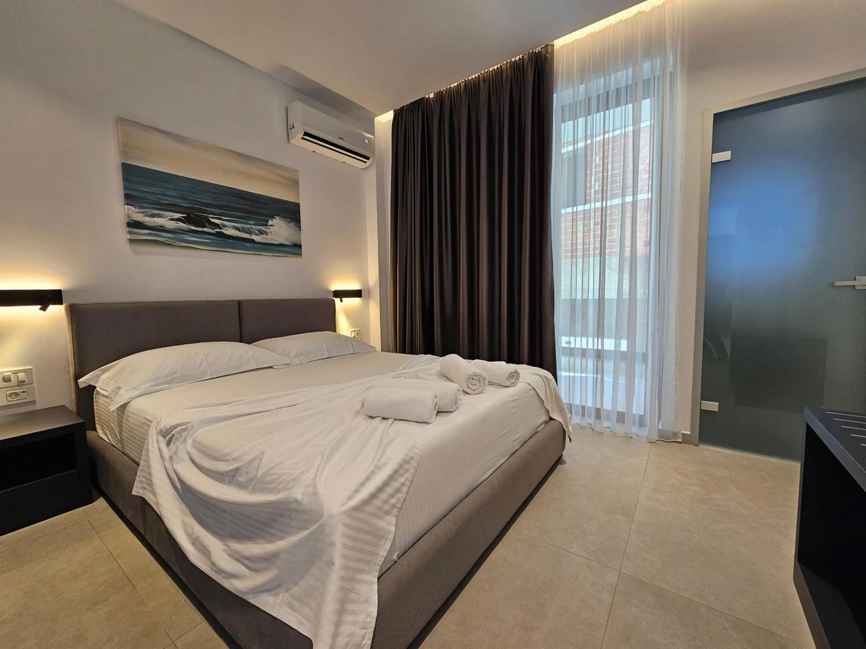 Bedroom, Bed in Adele Hotel Ksamil