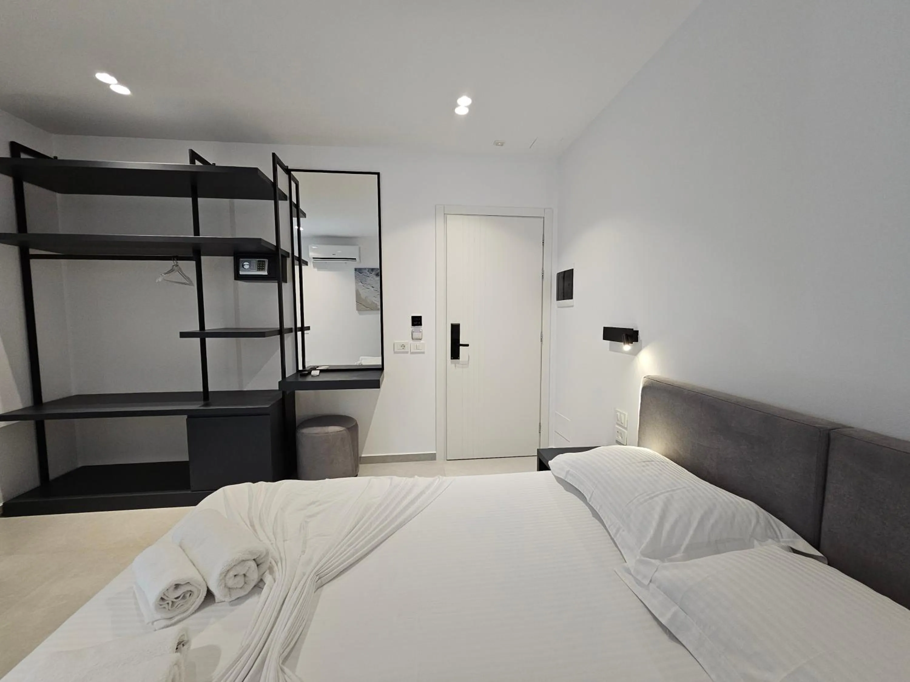 towels, Bed in Adele Hotel Ksamil