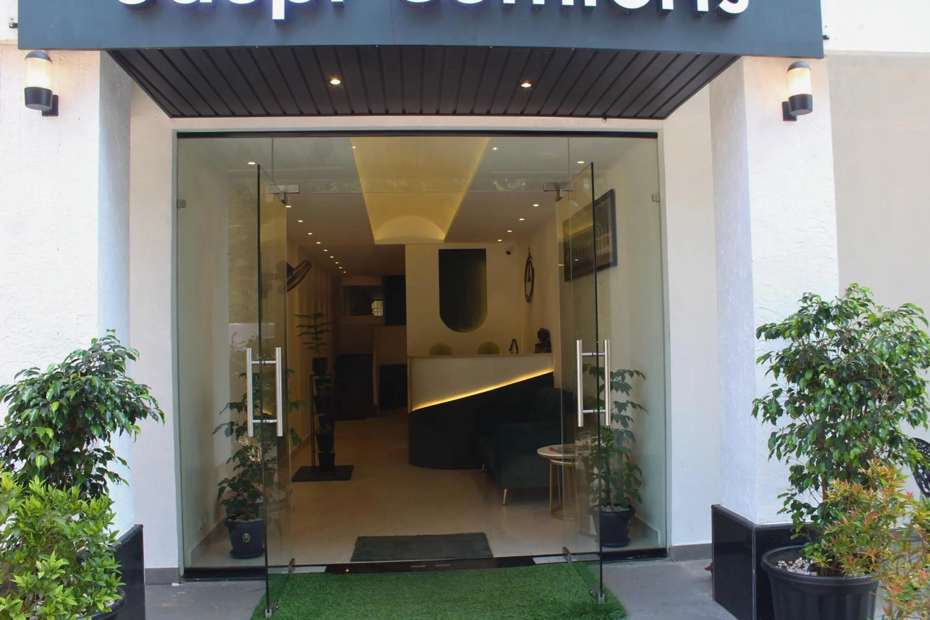 Lobby or reception in Udupi Comforts