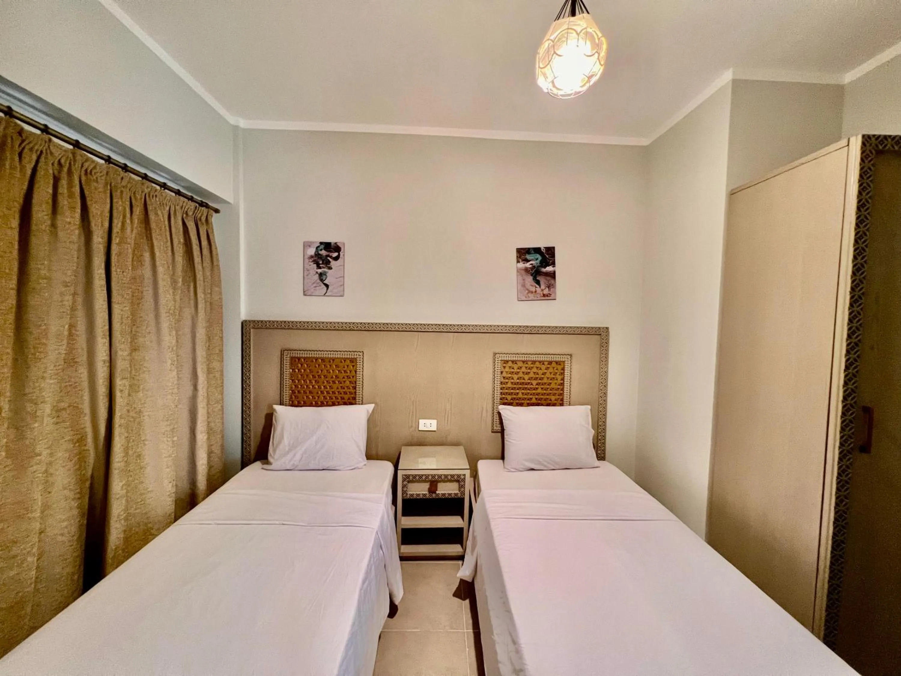 Bed in Blue Residence Dahab