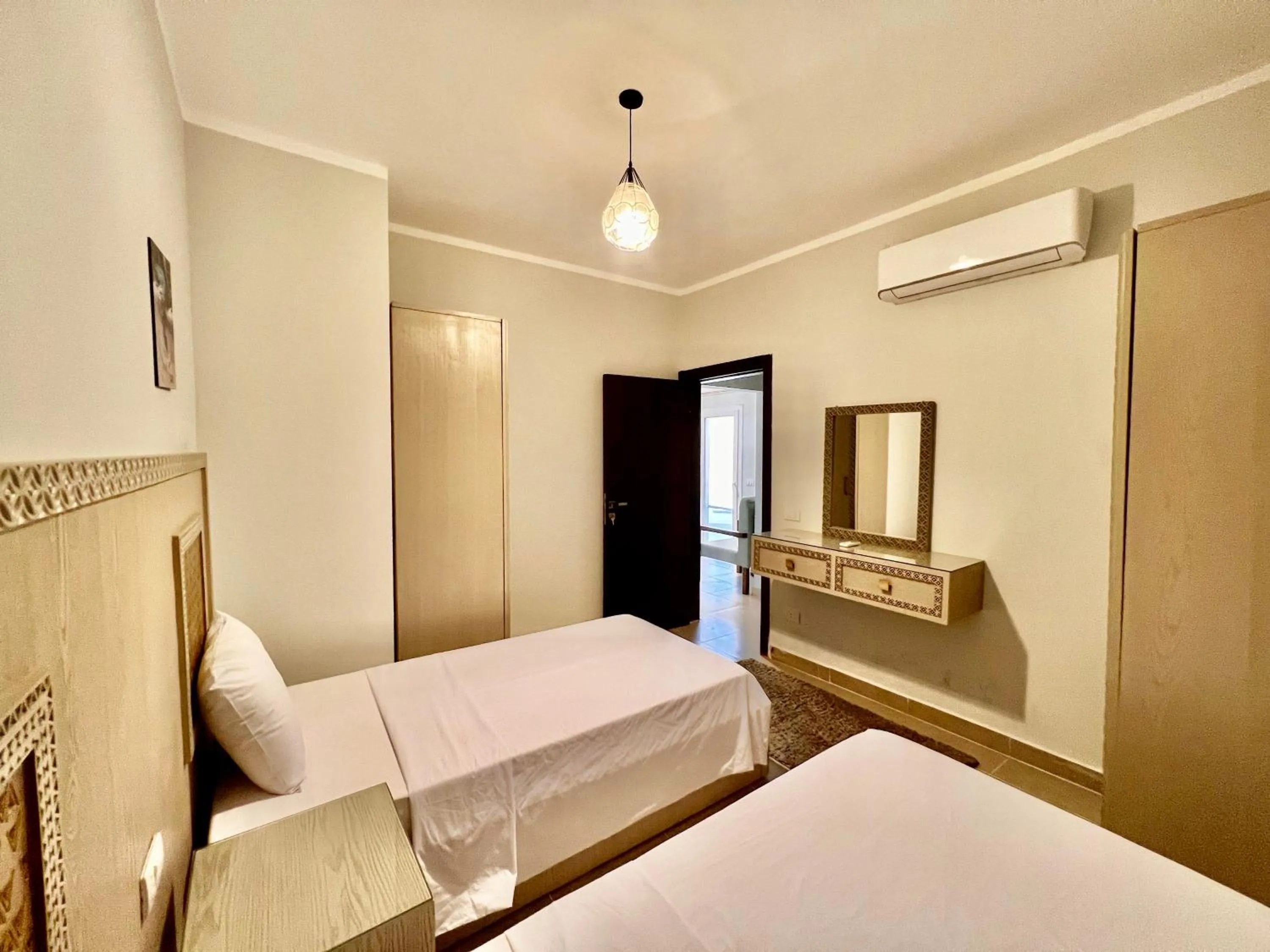 Bed in Blue Residence Dahab