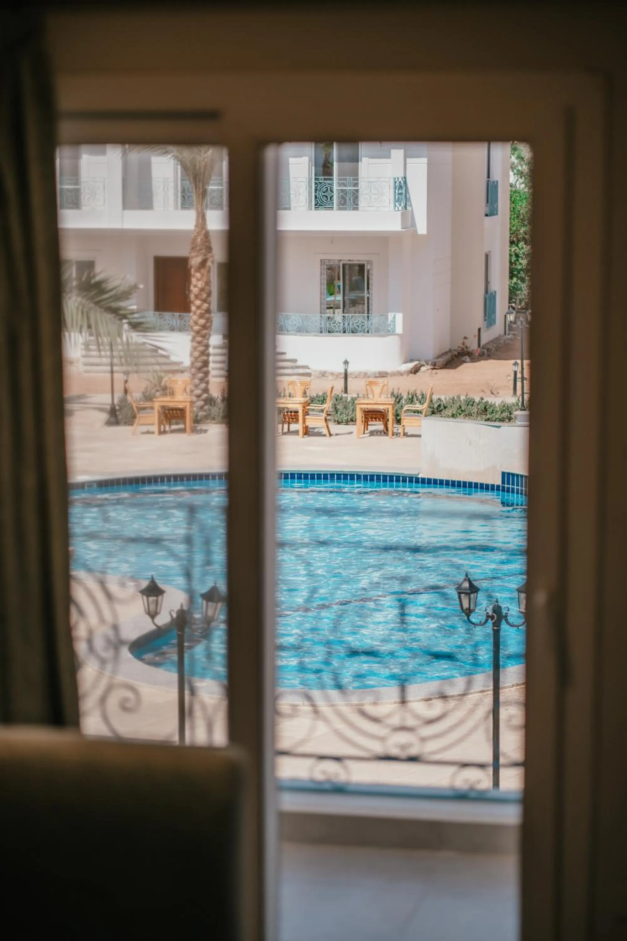 Pool view in Blue Residence Dahab