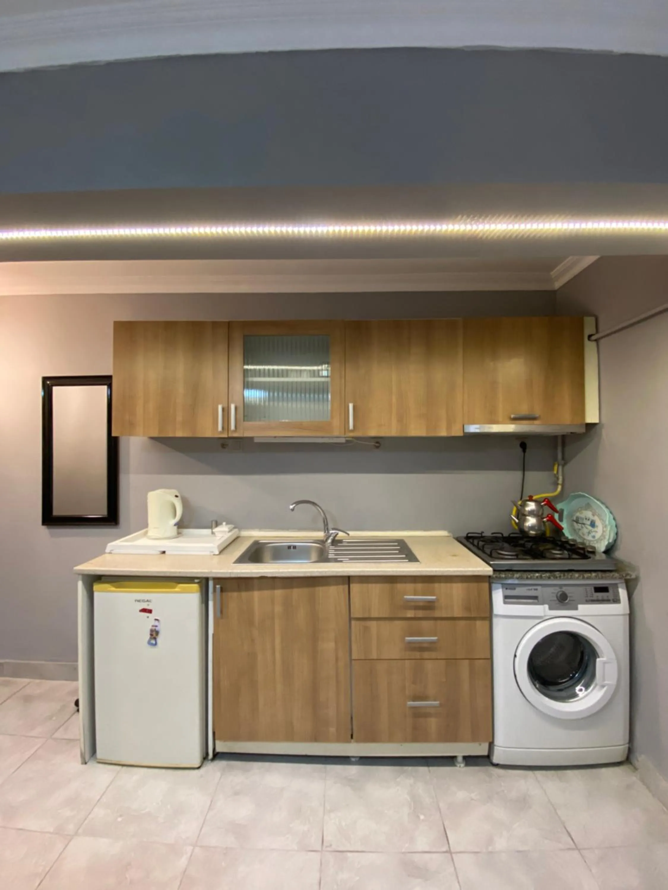 Kitchen or kitchenette in Araz Apart