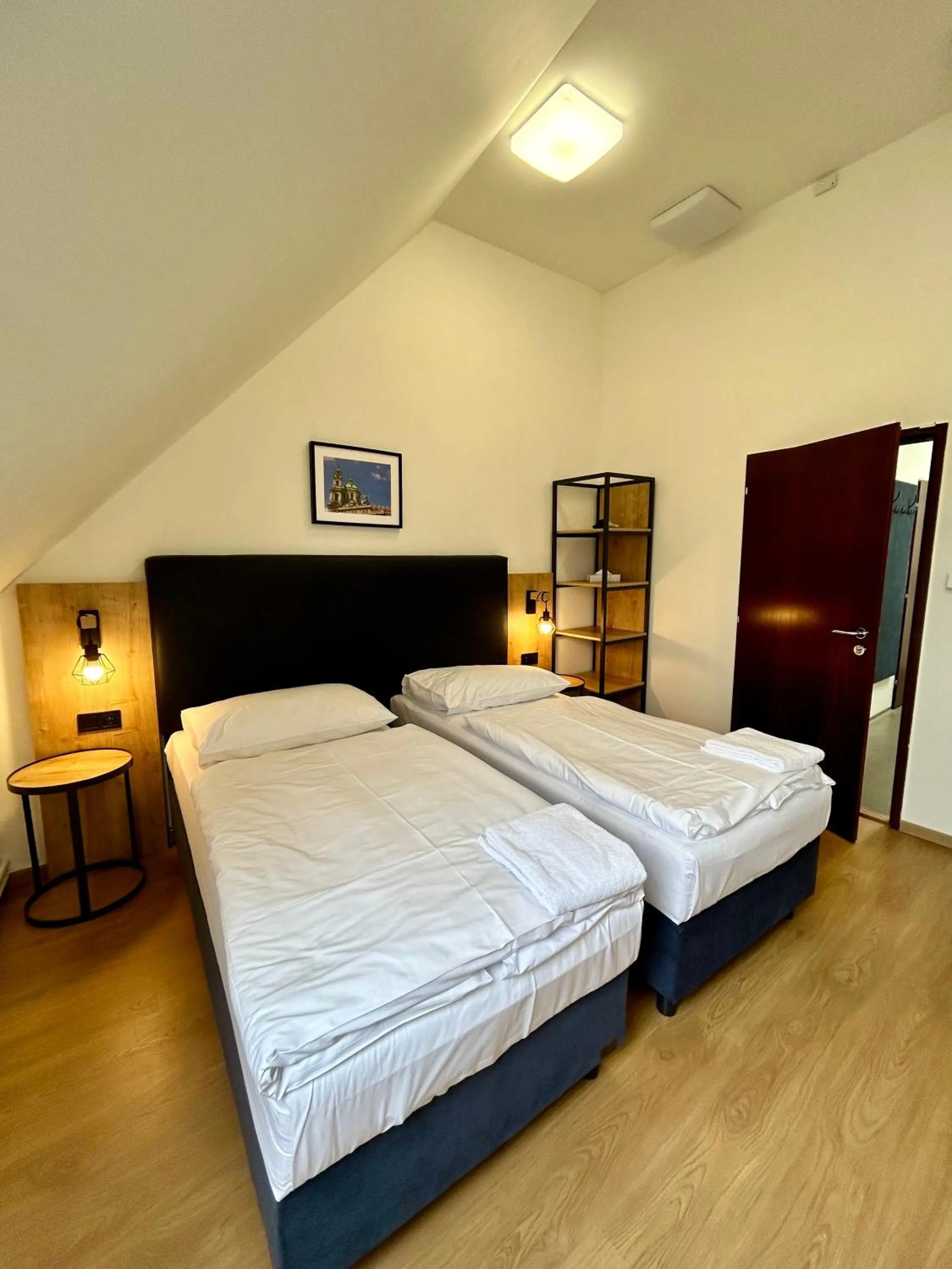 Bed in Powder Tower Suites