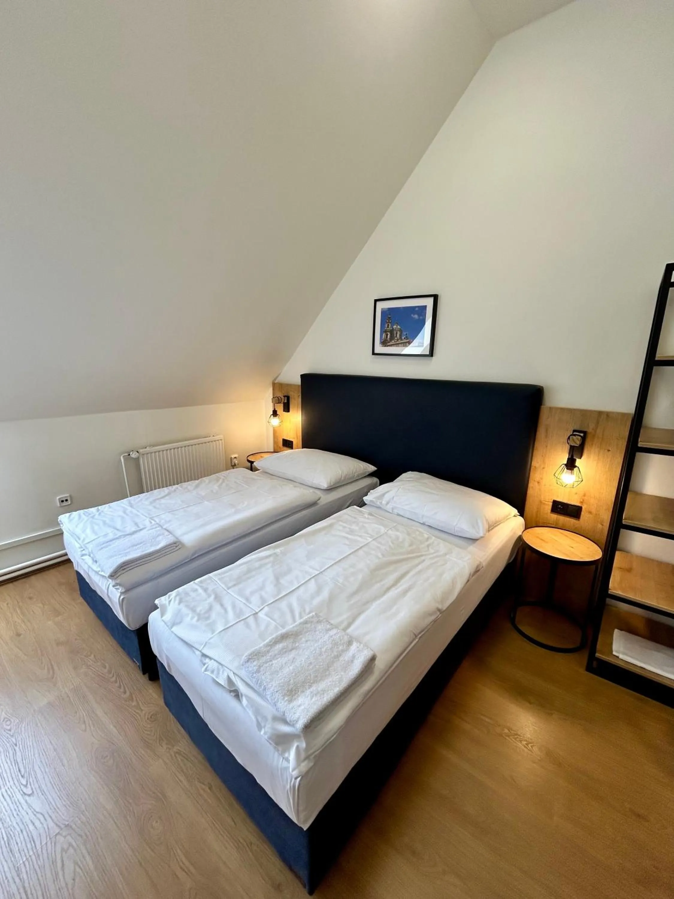 Bed in Powder Tower Suites