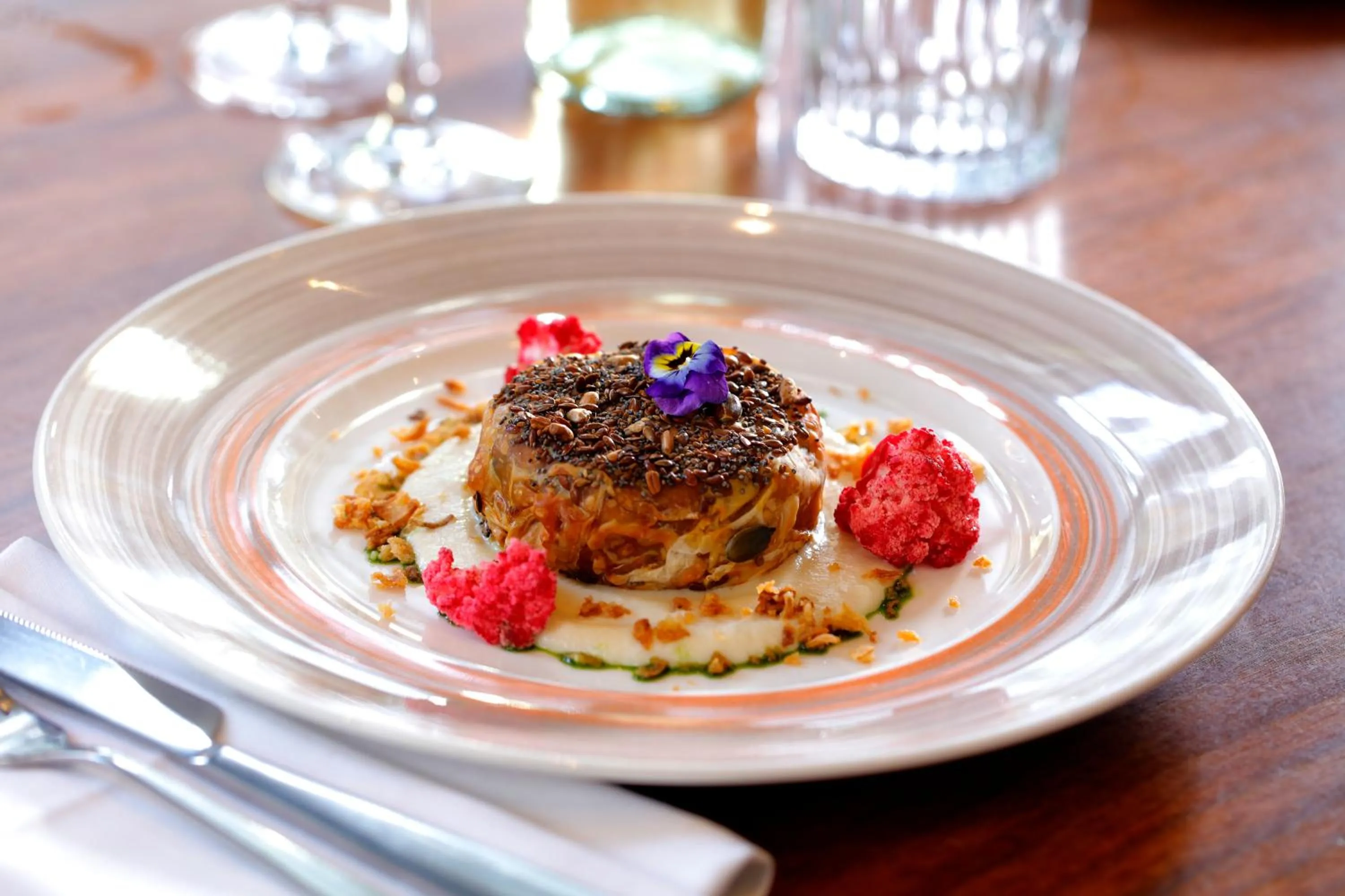 Food close-up in Queens Hotel Cheltenham