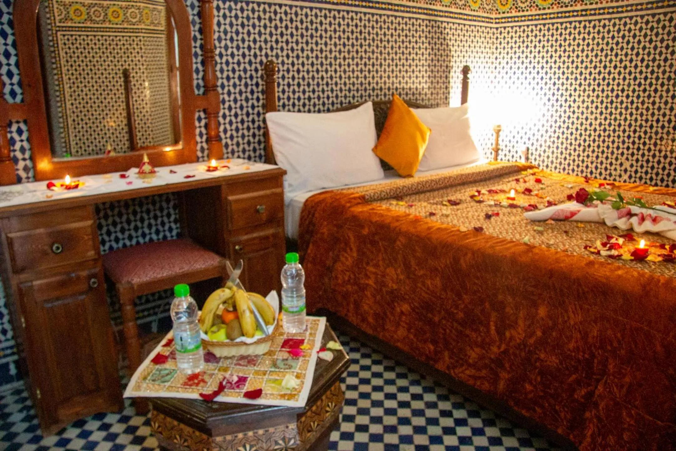 Bed in Riad Baba