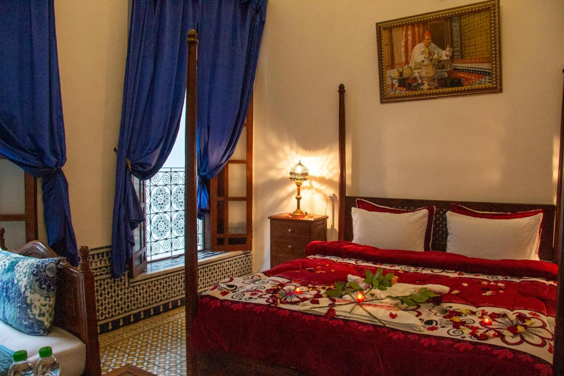 View (from property/room), Bed in Riad Baba